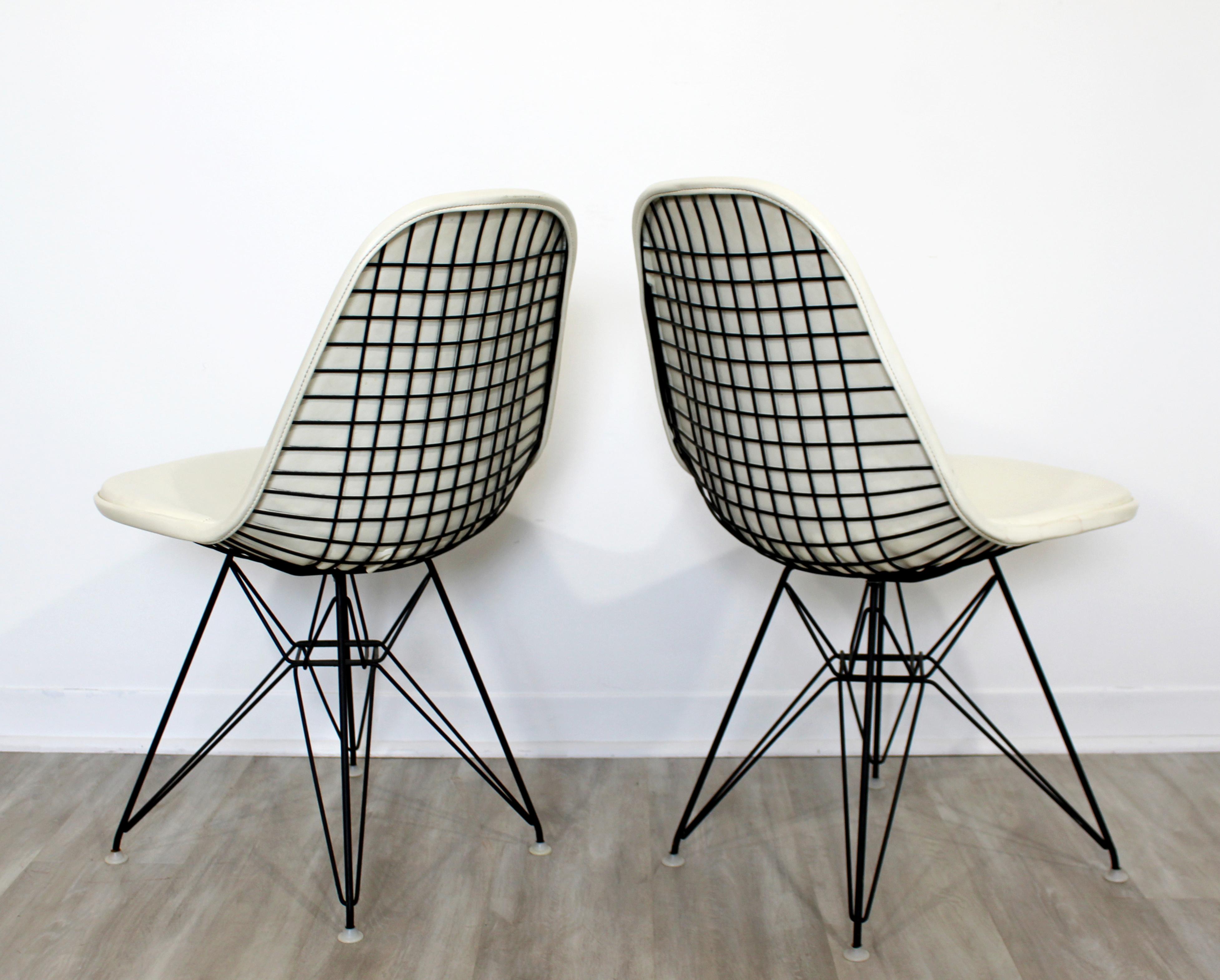 Mid-Century Modern Eames Herman Miller Eiffel Tower DKR Set of 6 Side Chairs 2