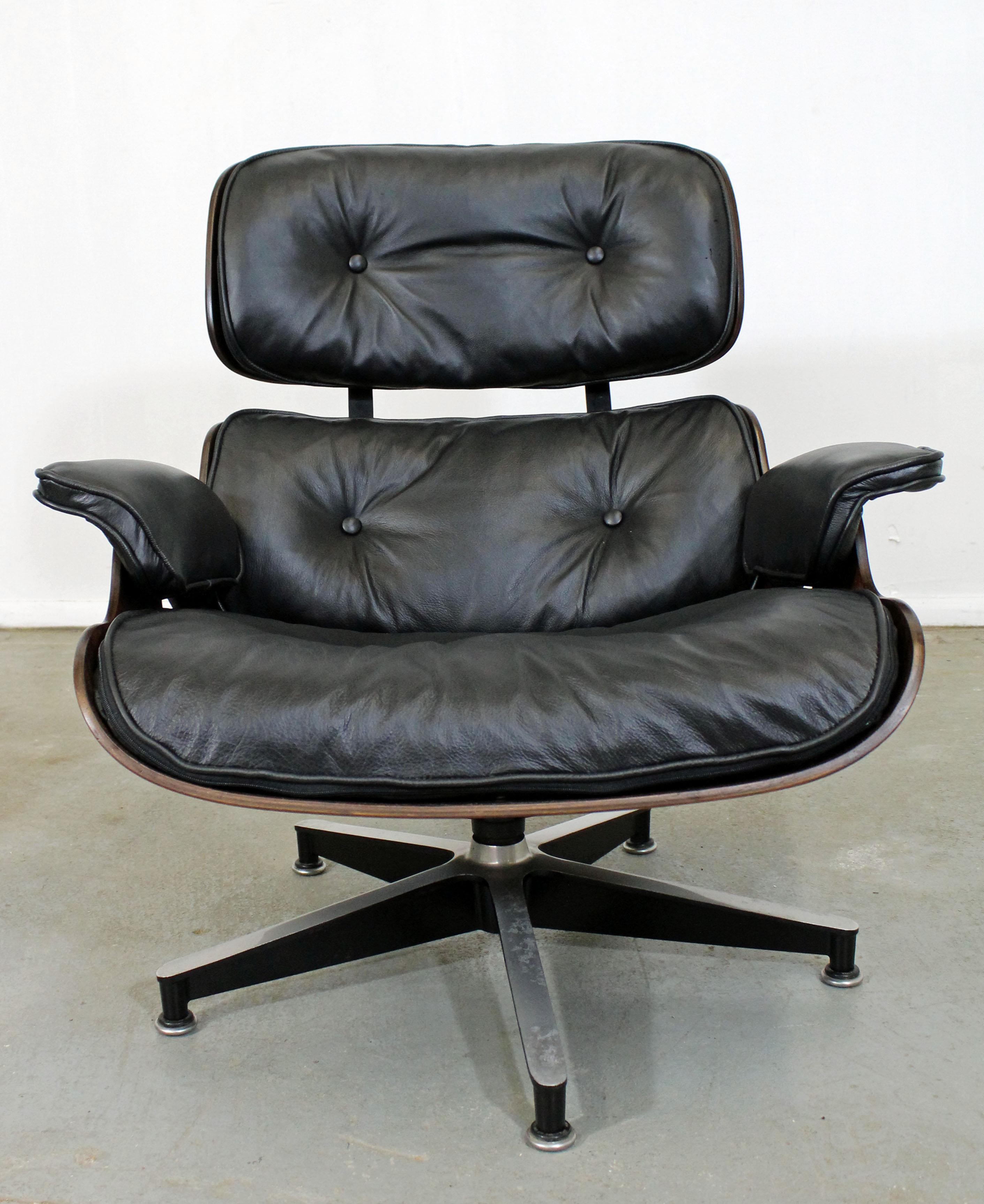 Mid-Century Modern Eames Herman Miller Rosewood Lounge Chair 670 & Ottoman 671 4