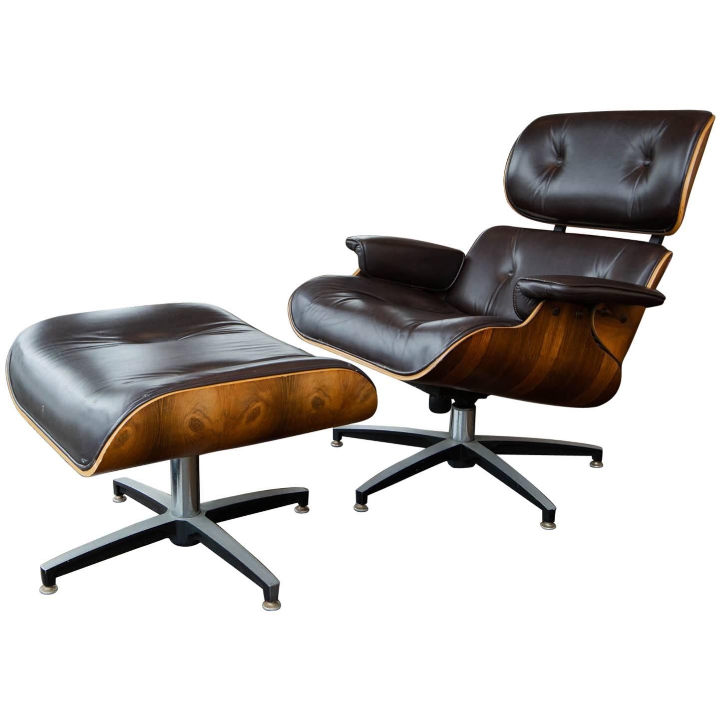 Mid-Century Modern Eames Style Lounge Chair