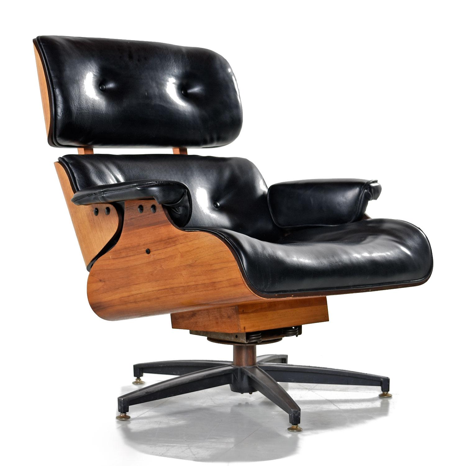 eames style recliner chair