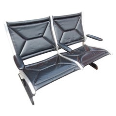 Mid-Century Modern Eames Two Seat Tandem Airport Settee by Herman Miller 