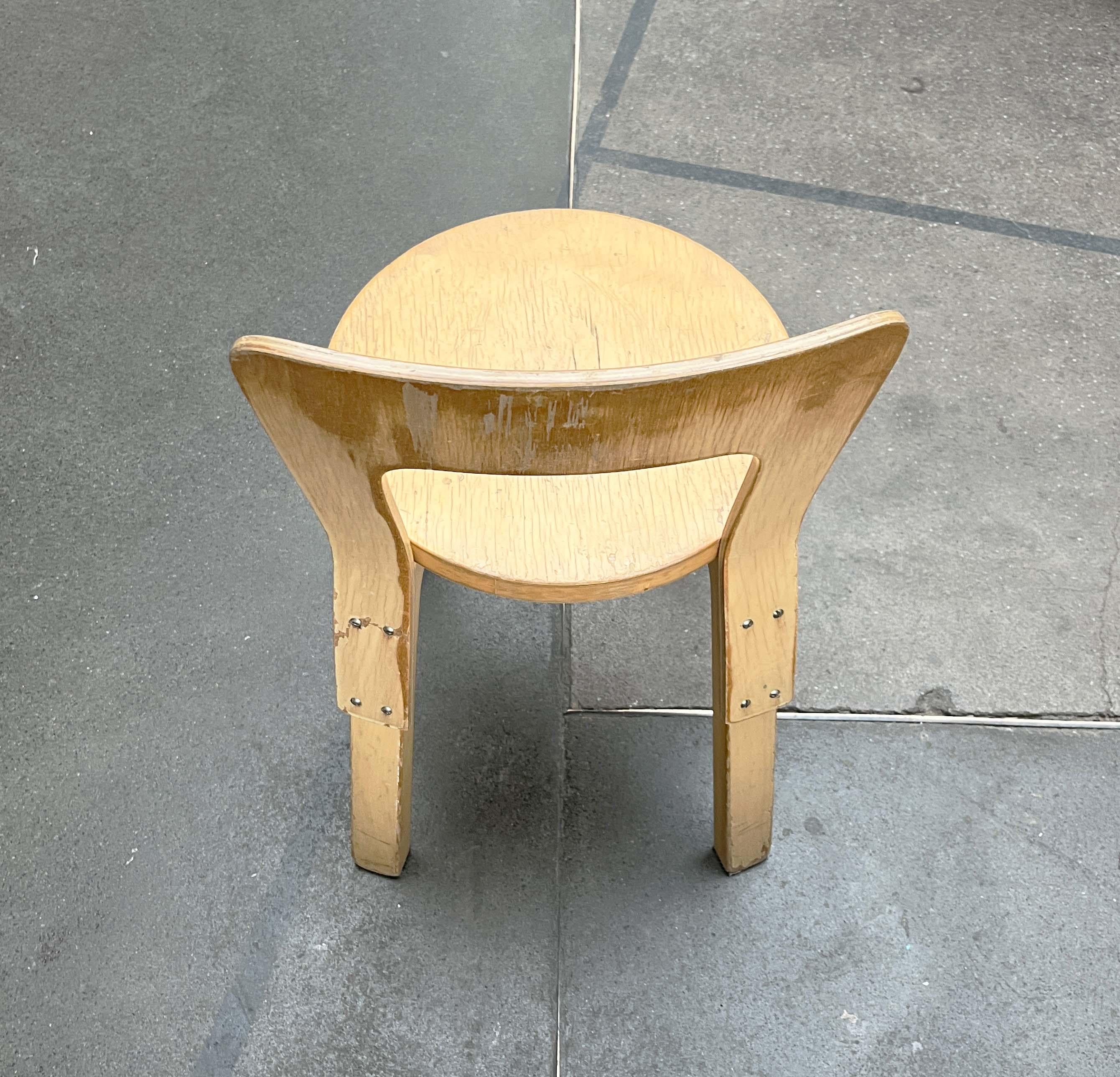 Sedia per bambini N65 di metà secolo Alvar Aalto+Aalto Finlandia 1960s in vendita 4