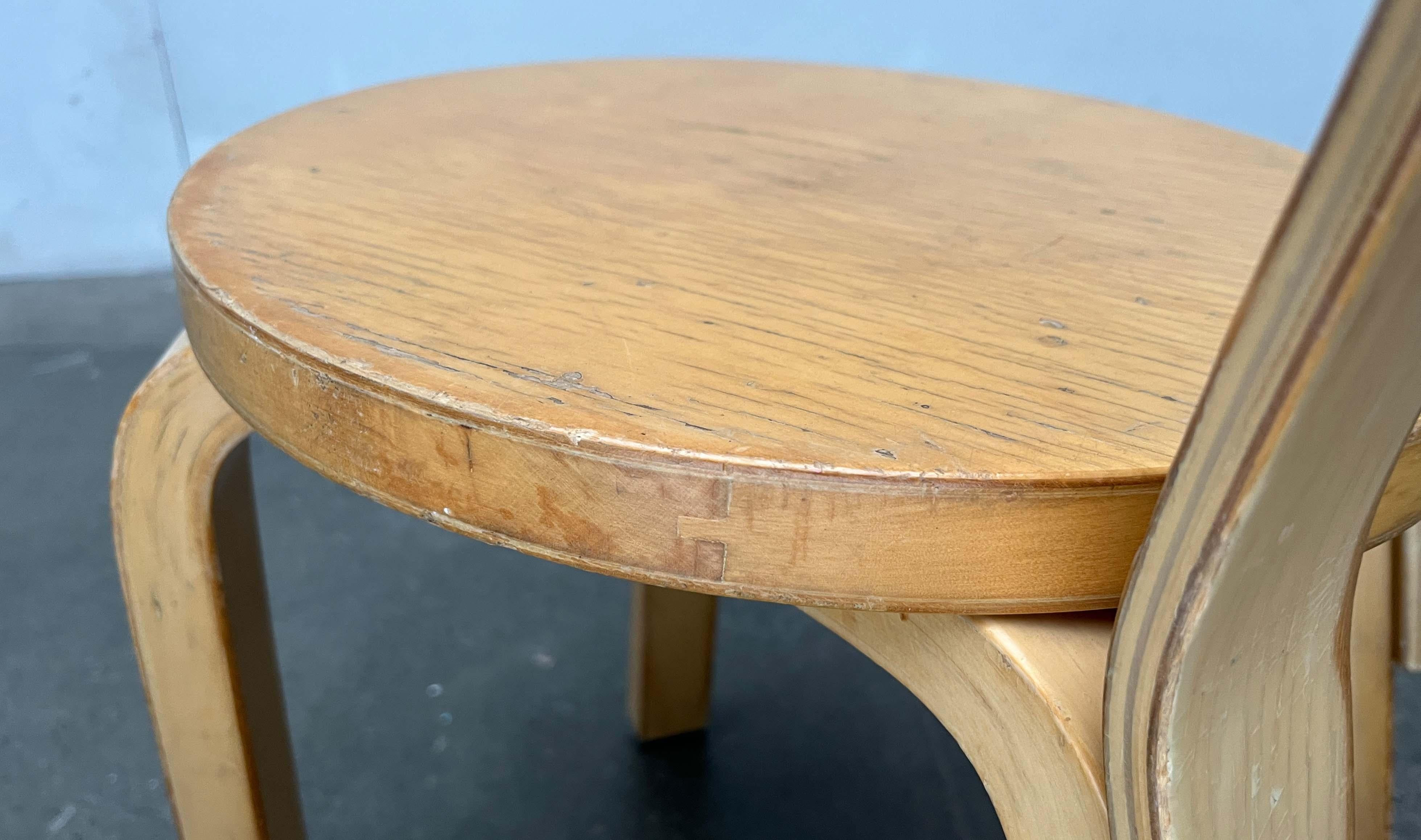 Sedia per bambini N65 di metà secolo Alvar Aalto+Aalto Finlandia 1960s in vendita 7