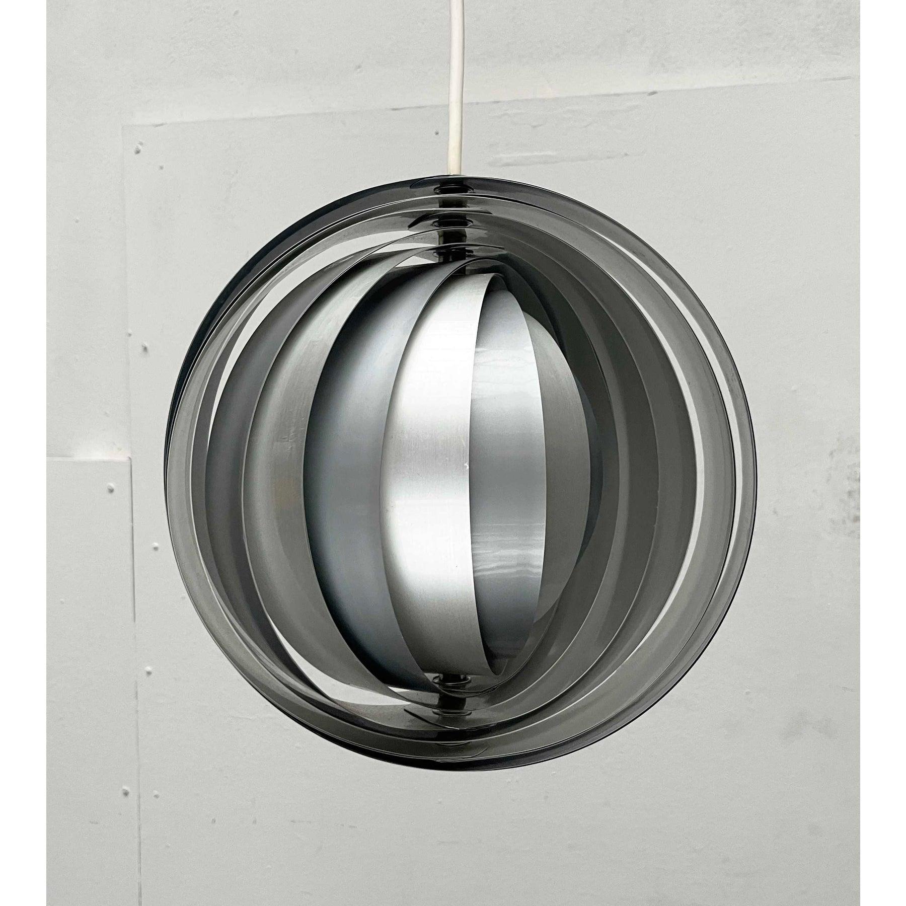 Moderne ostdeutsche Mond-Pendelleuchte von Verner Panton, 1960er Jahre im Angebot 9