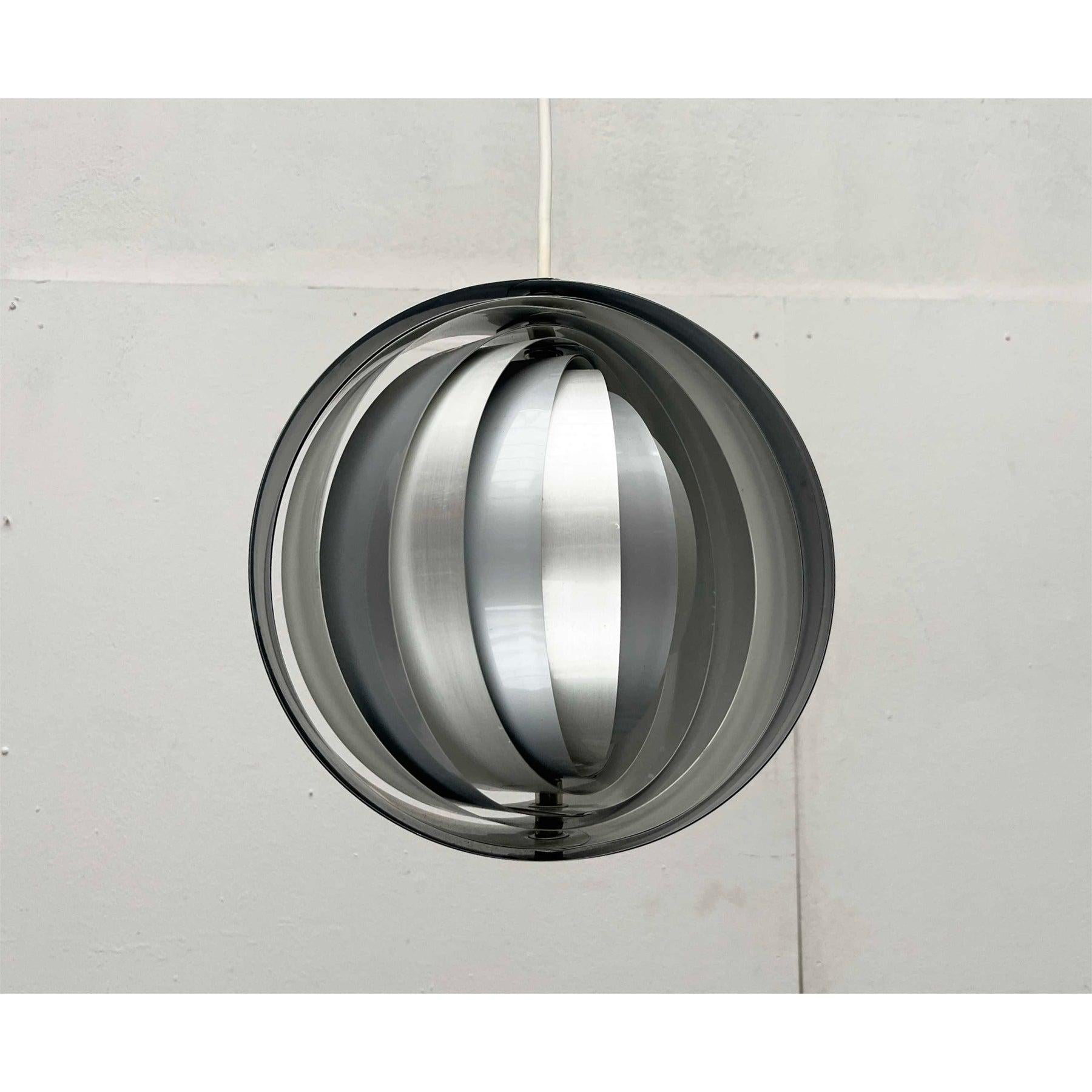 Moderne ostdeutsche Mond-Pendelleuchte von Verner Panton, 1960er Jahre (20. Jahrhundert) im Angebot