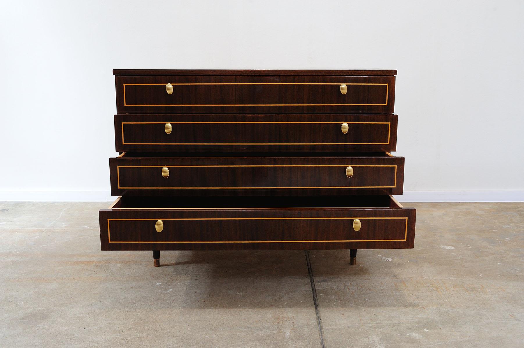 Mid century modern Eastern Bloc Vintage chest of drawers, 1970´s, Soviet Union In Good Condition For Sale In Prague 8, CZ