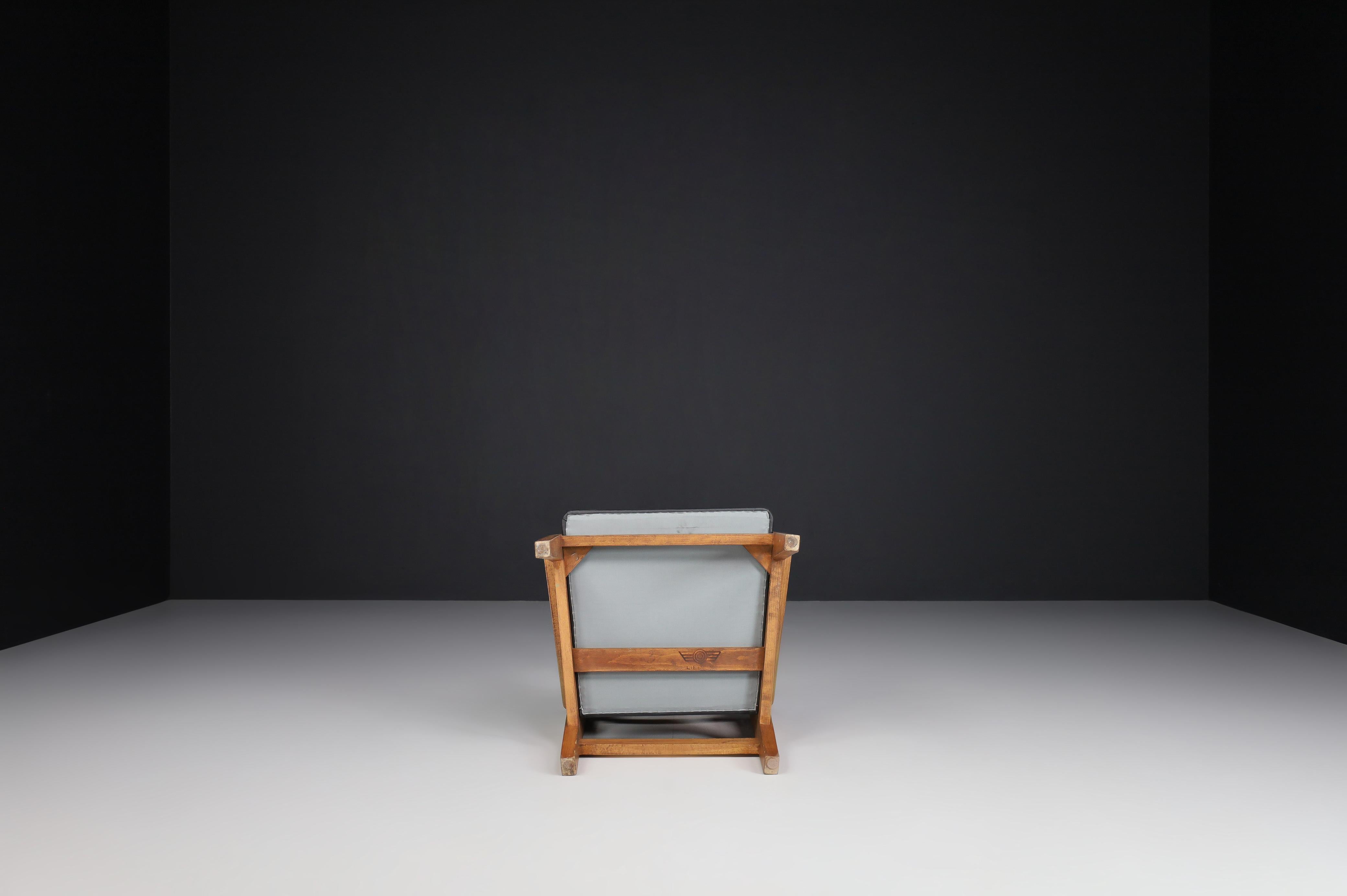 Moderne Sessel aus der Jahrhundertmitte, René Gabriel, Frankreich, 1940er Jahre im Angebot 5