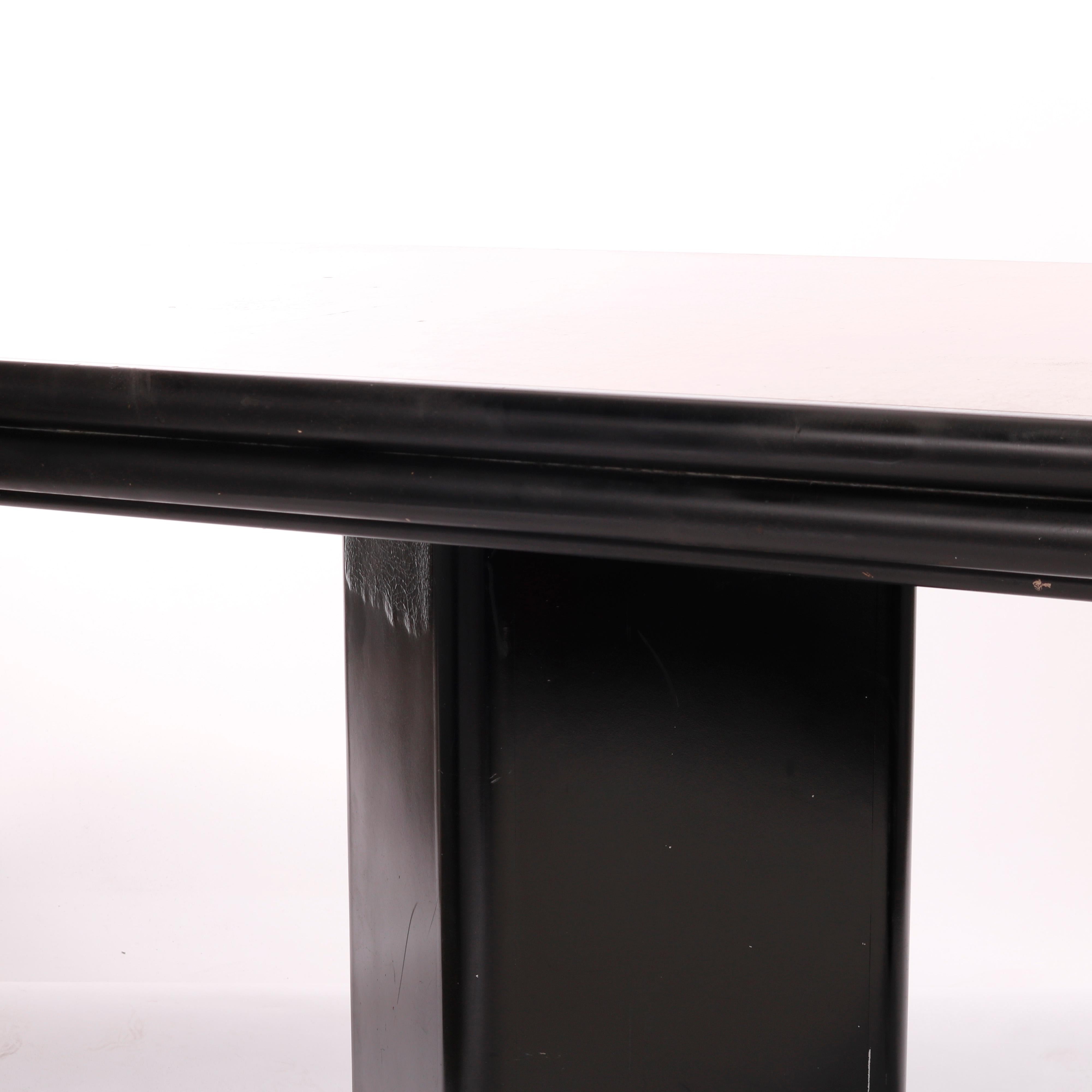 Mid-Century Modern Ebonized & Birdseye Maple Banquet or Conference Table, c1960 For Sale 7