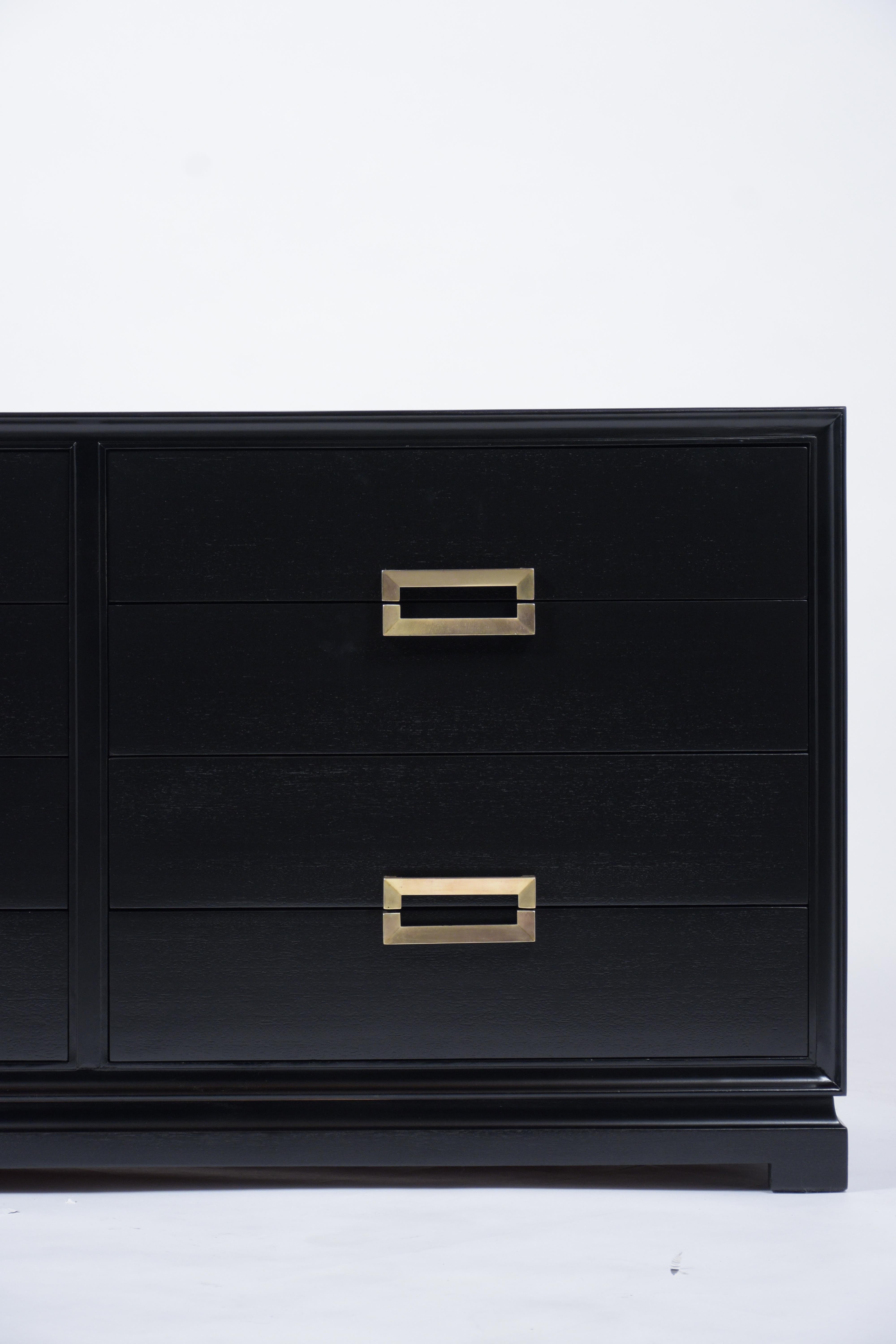 Brass  Lacquered Mid-Century Modern Dresser