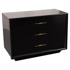 Mid-Century Modern Ebonized Chest of Drawers