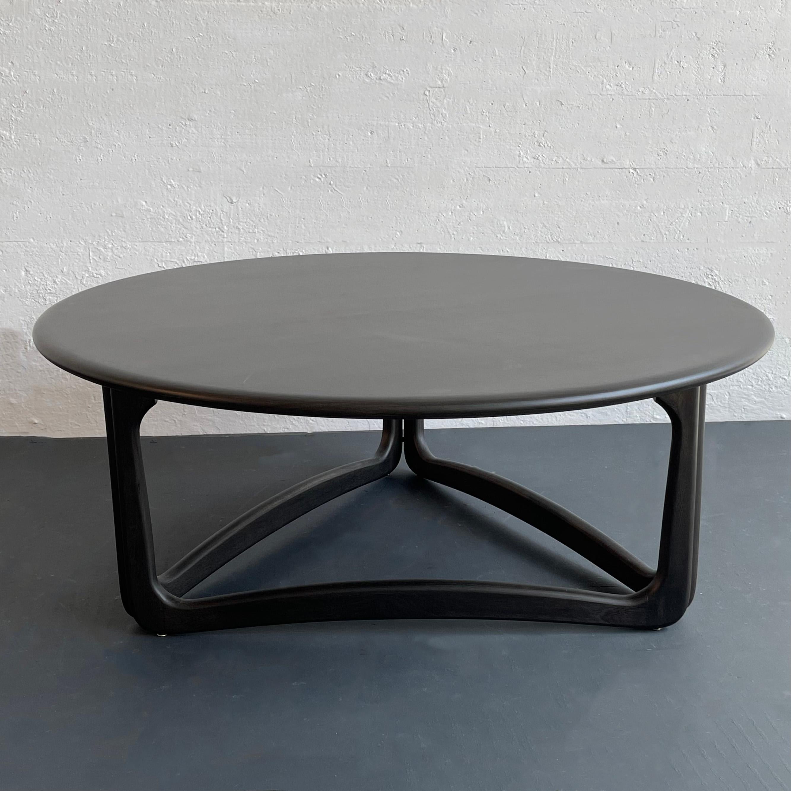 American Mid-Century Modern Ebonized Coffee Table By Warren C Church For Lane Perception