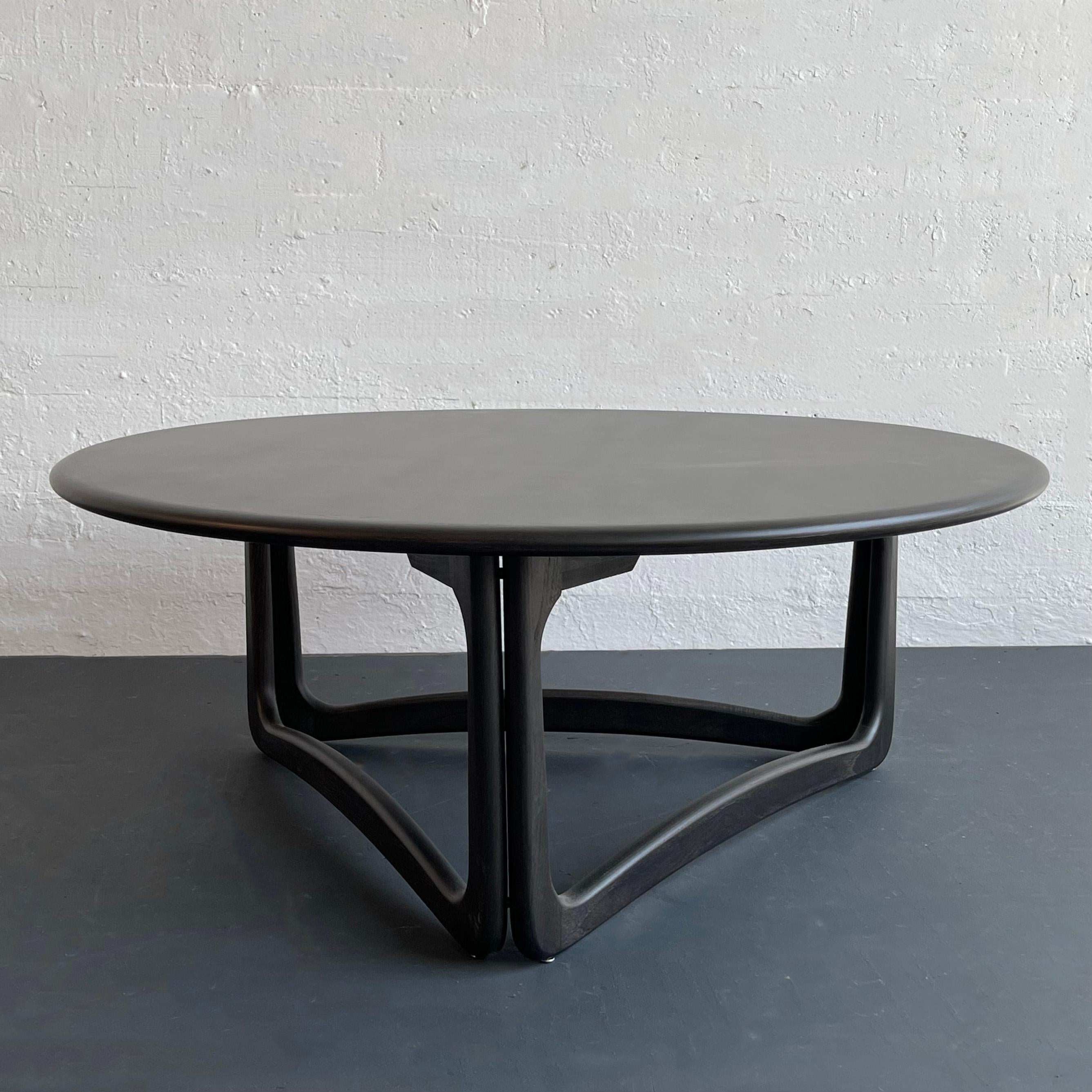 Mid-Century Modern Ebonized Coffee Table By Warren C Church For Lane Perception 1
