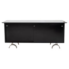 Mid-Century Modern Ebonized Credenza Sideboard