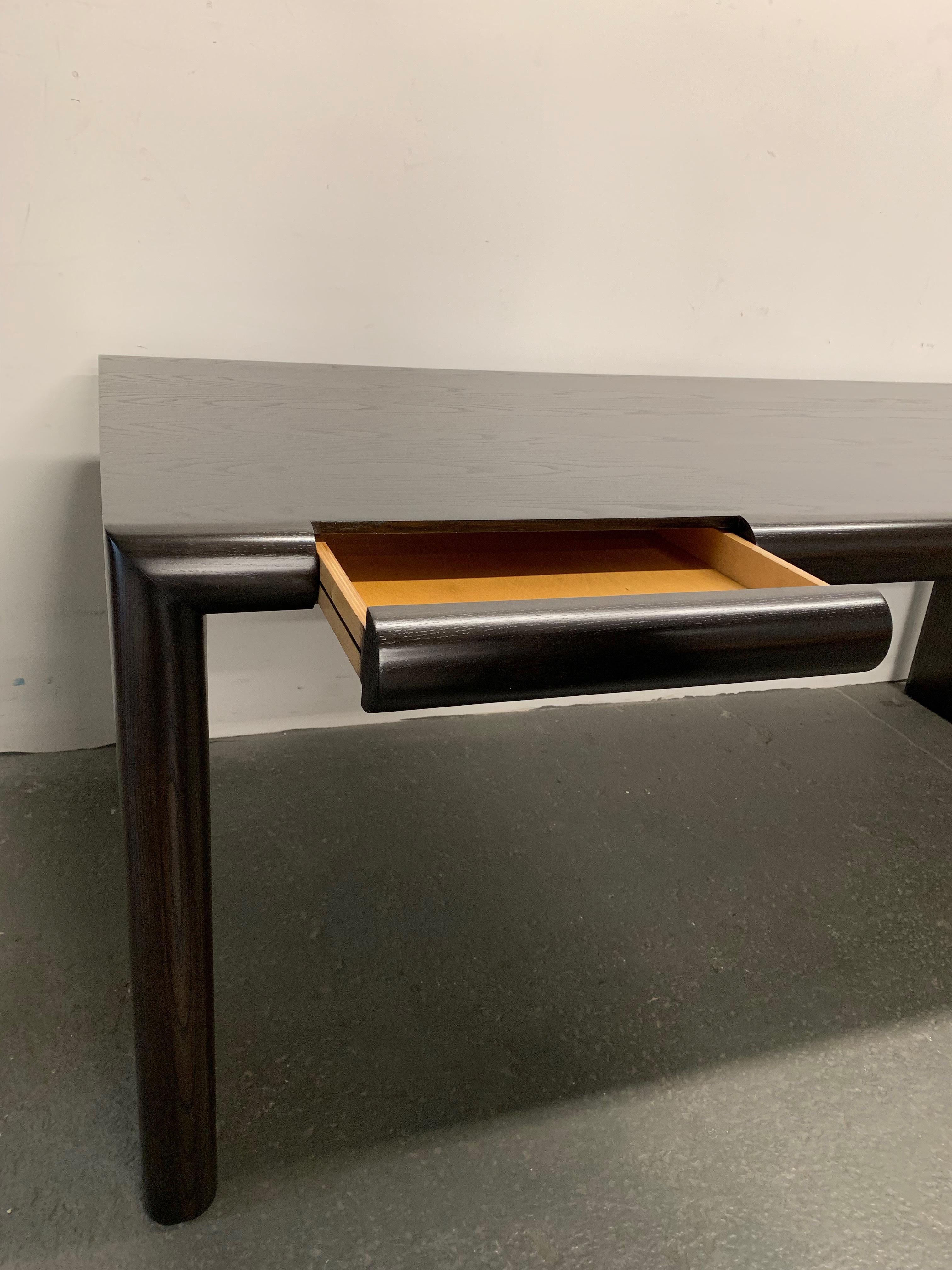 American Mid-Century Modern Ebonized Oak Partners Desk