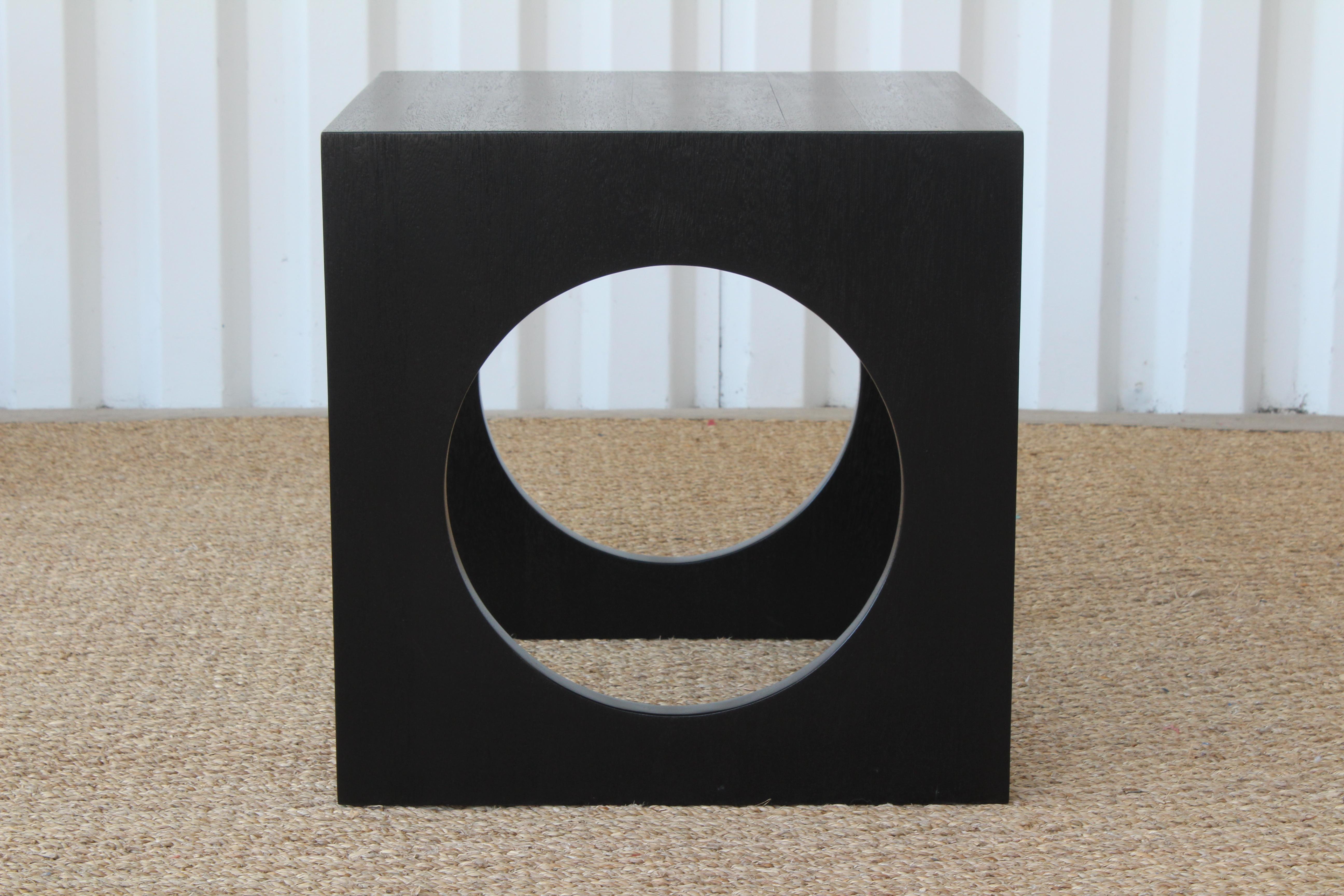 Mid-Century Modern Ebonized Oak Side Table, 1960s 1