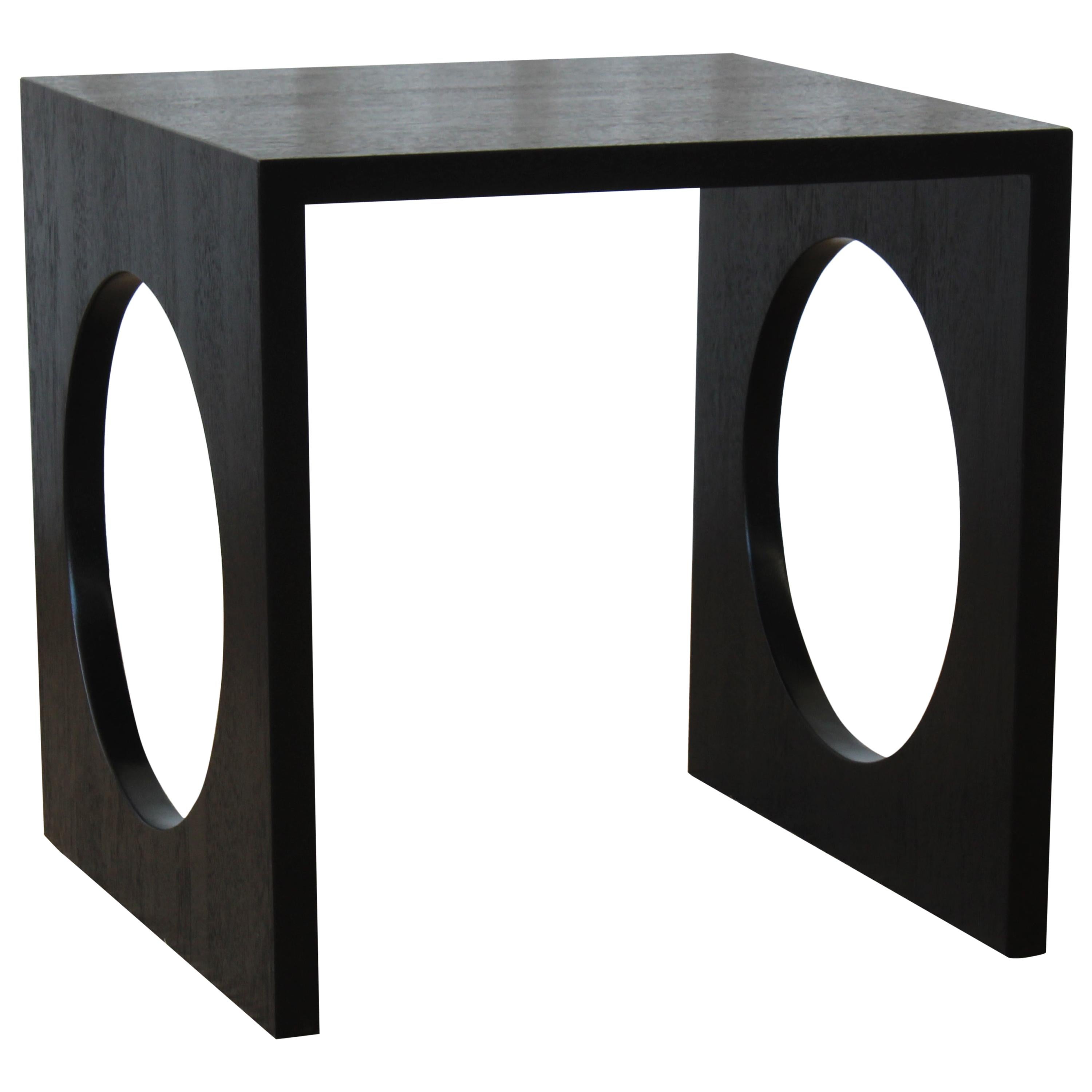 Mid-Century Modern Ebonized Oak Side Table, 1960s