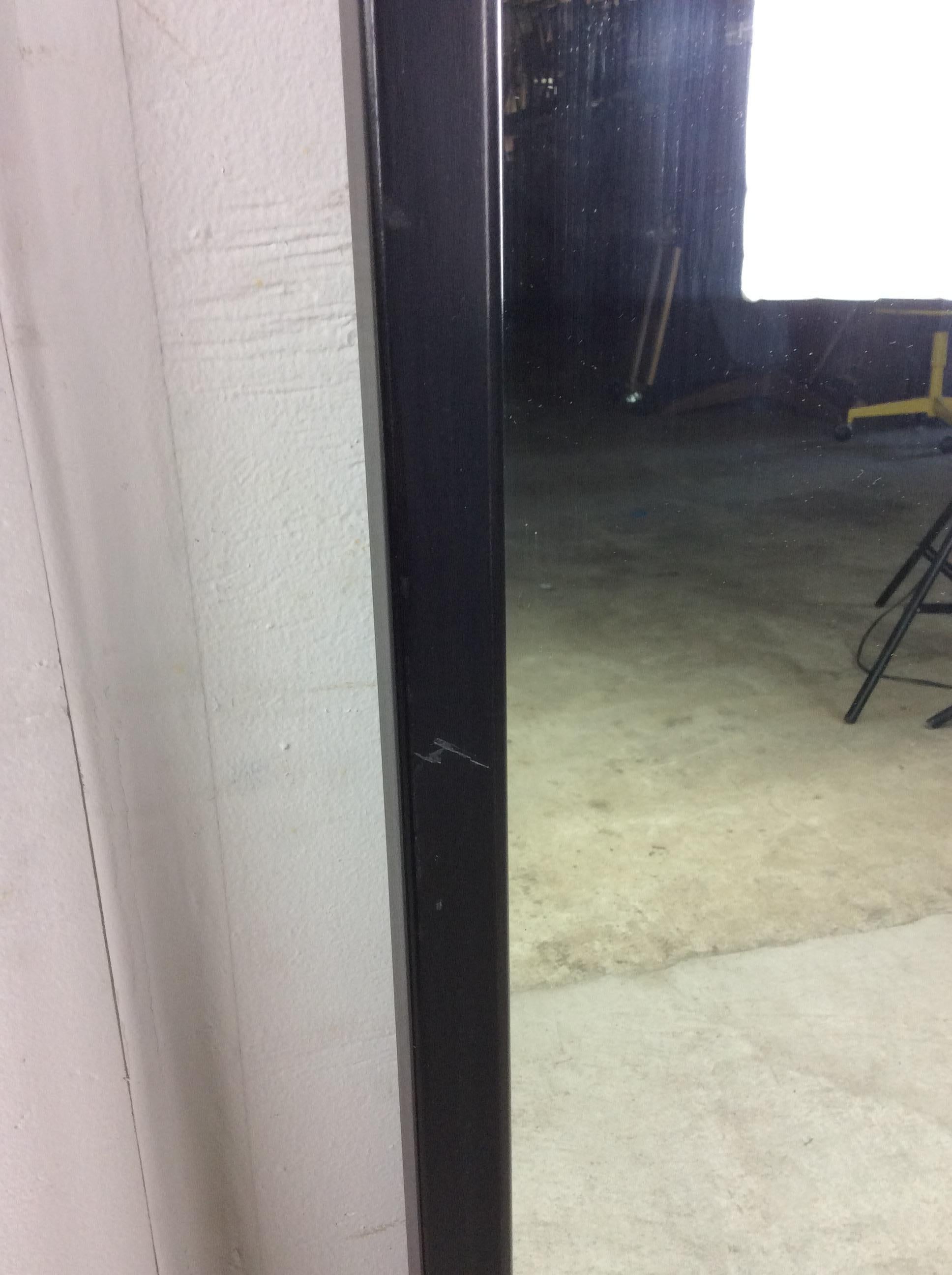 Mid Century Modern Ebonized Wall Mirror by American of Martinsville 9