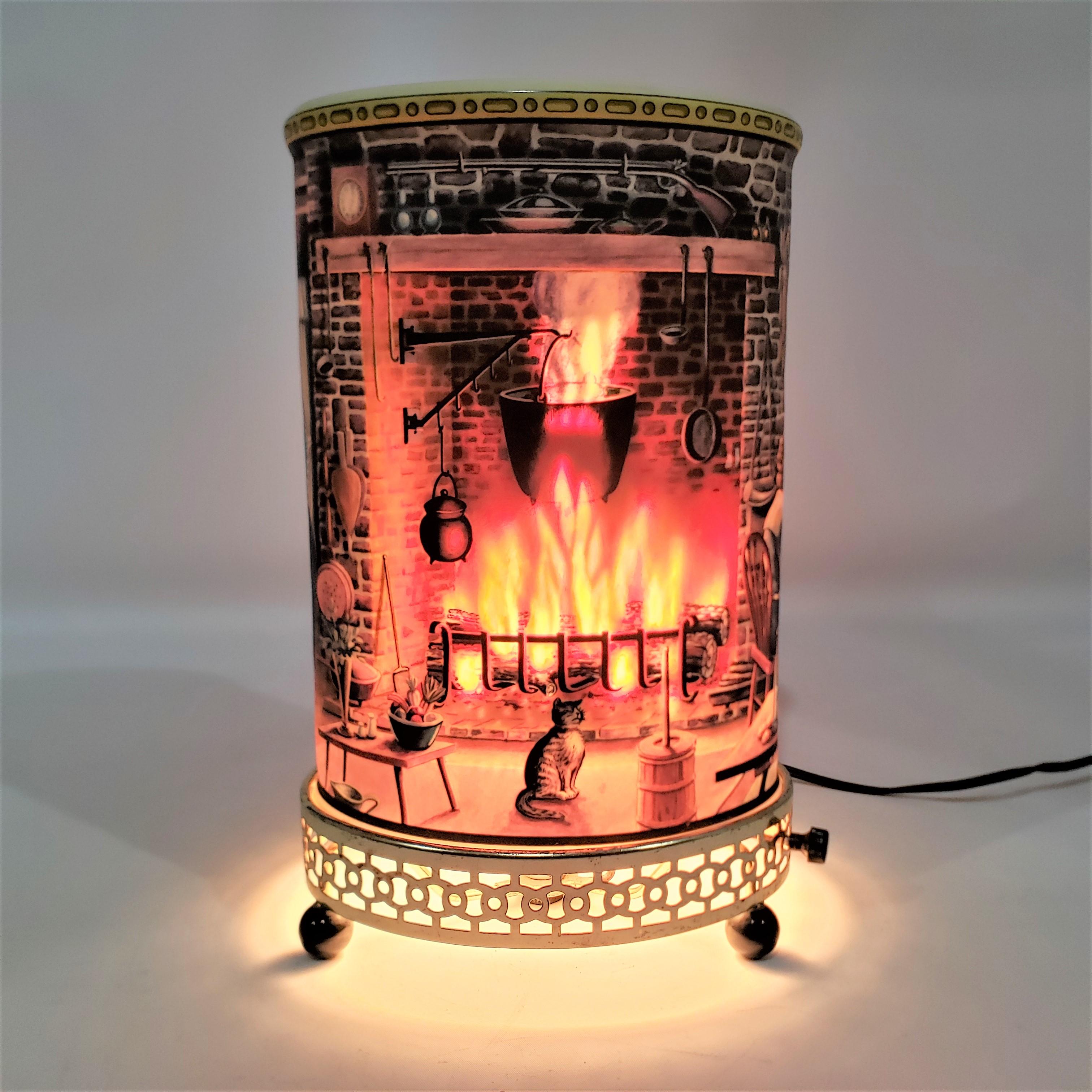 20th Century Mid-Century Modern Econolite Fireside Cat & Dog Motion Table Lamp or Light