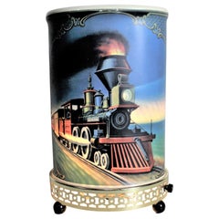 Mid-Century Modern Econolite Steam Locomotive Motion Table Lamp or Light