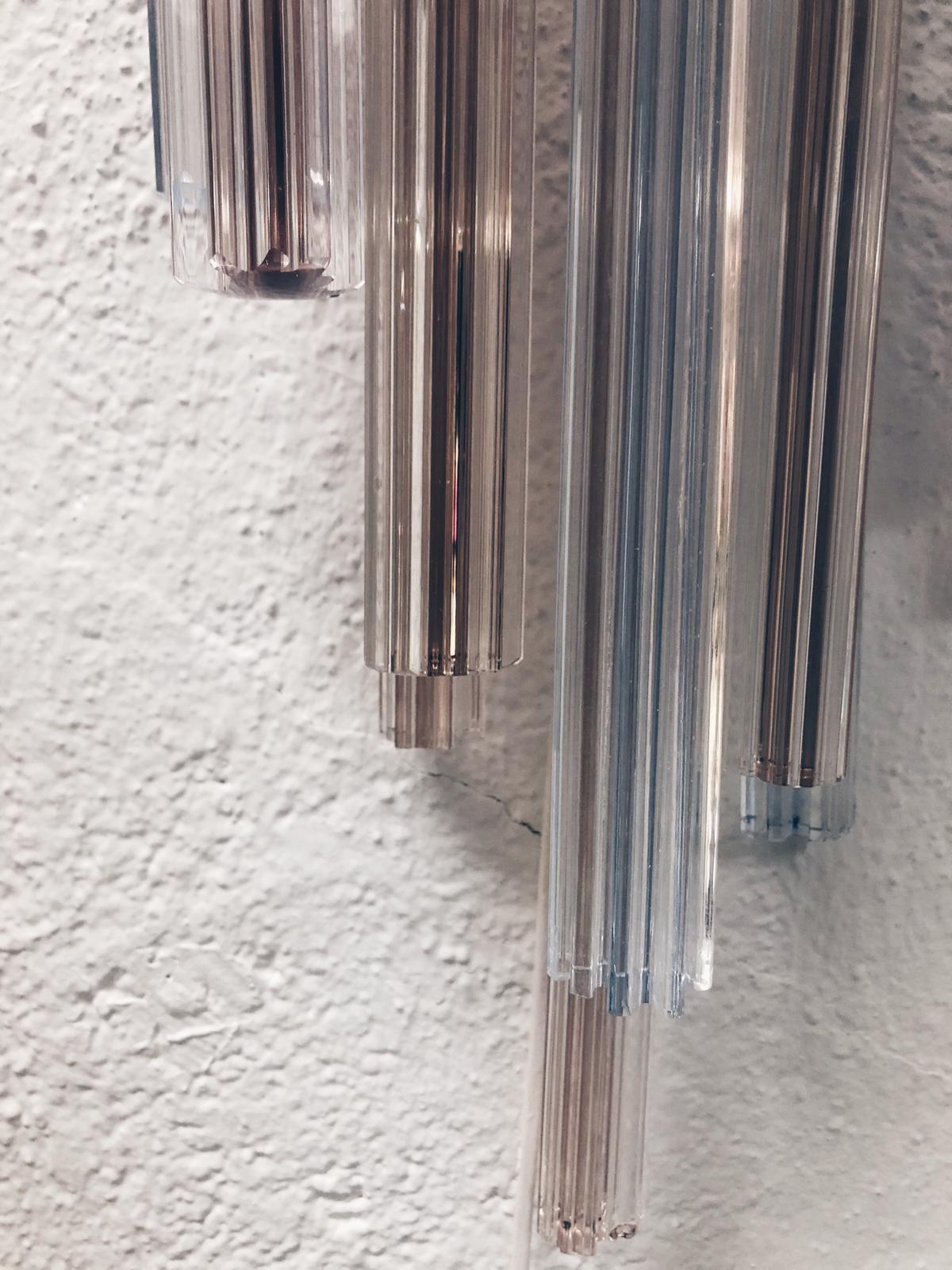 Mid-Century Modern Edited and Signed by Venini Italian Pair of Sconces 3