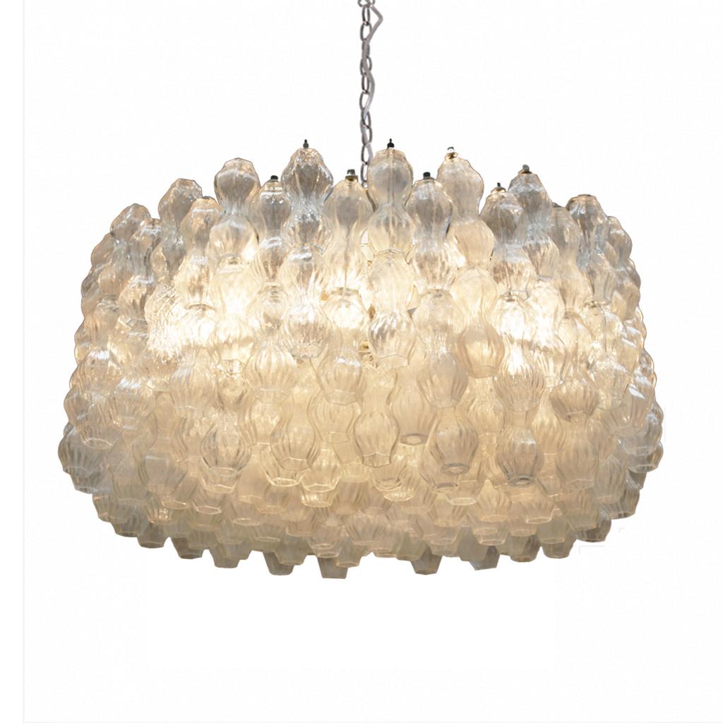 Mid-Century Modern Edited by Venini Italian Ceiling Lamp In Good Condition In Madrid, ES