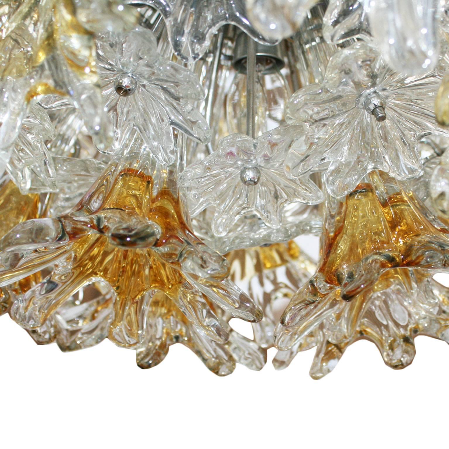 Mid-Century Modern Toni Zuccheri Edited by Venini Murano Glass Italian Lamp In Good Condition In Madrid, ES