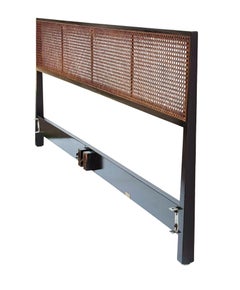 Mid-Century Modern Edward Wormley for Dunbar King Size Headboard in Cane