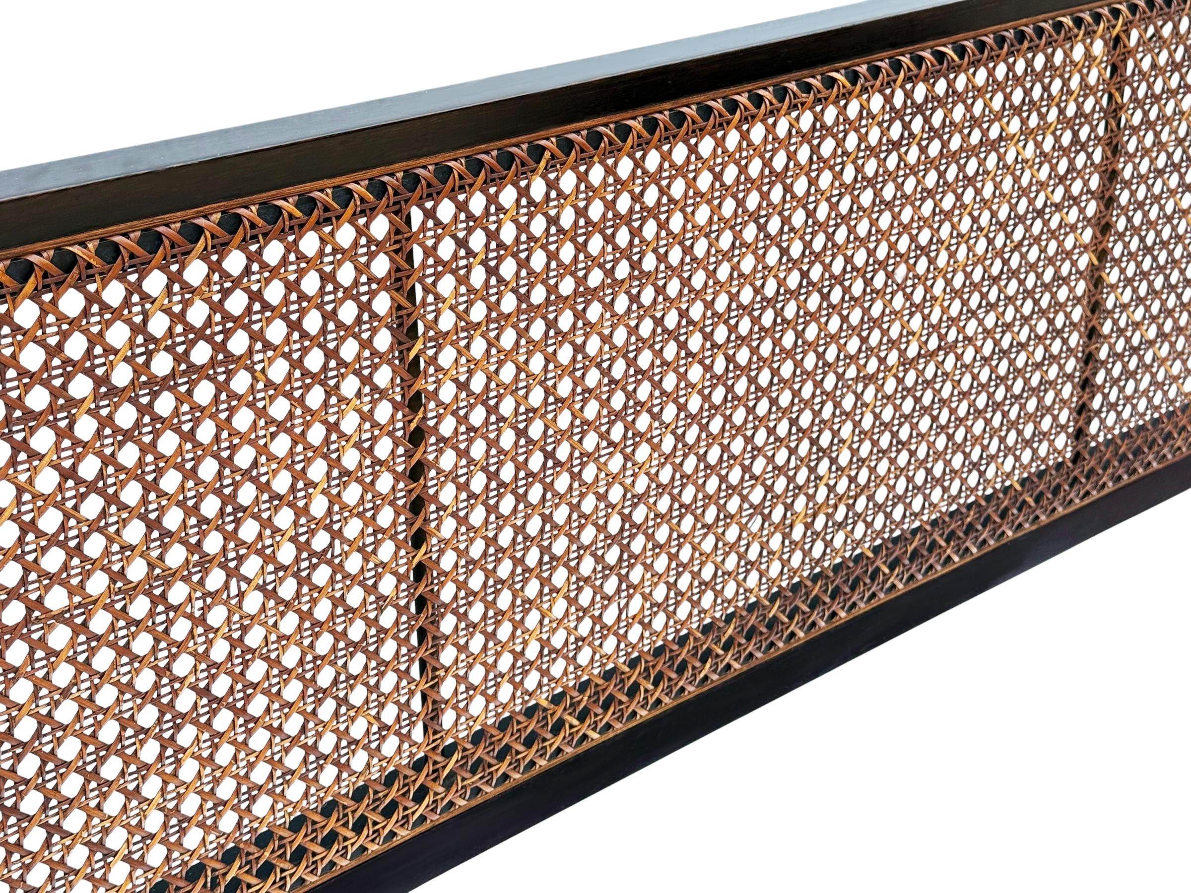 Mid-20th Century Mid-Century Modern Edward Wormley for Dunbar King Size Headboard in Cane For Sale