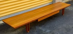 Mid-Century Modern Edward Wormley For Dunbar “Long John” Walnut Coffee Table