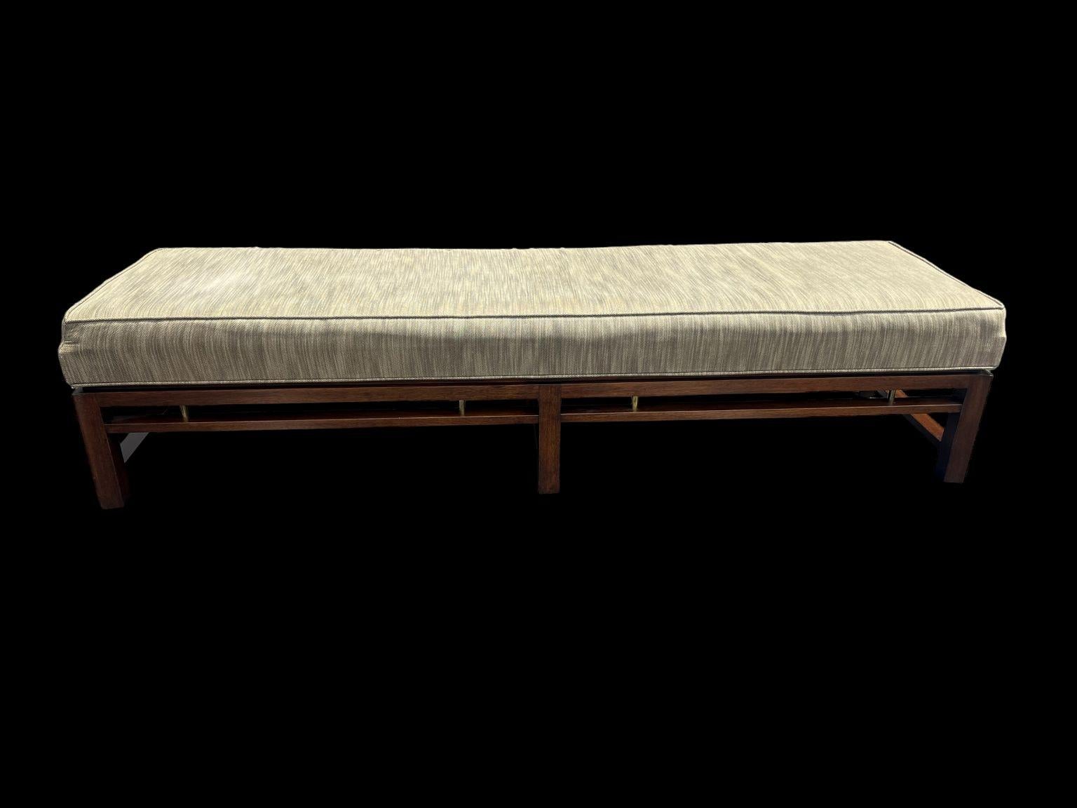 Mid-Century Modern Mid Century Modern Edward Wormley for Dunbar Mahogany Bench C. 1950 For Sale