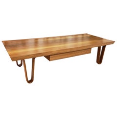 Mid-Century Modern Edward Wormley for Dunbar Walnut Long John Bench/Coffee Table