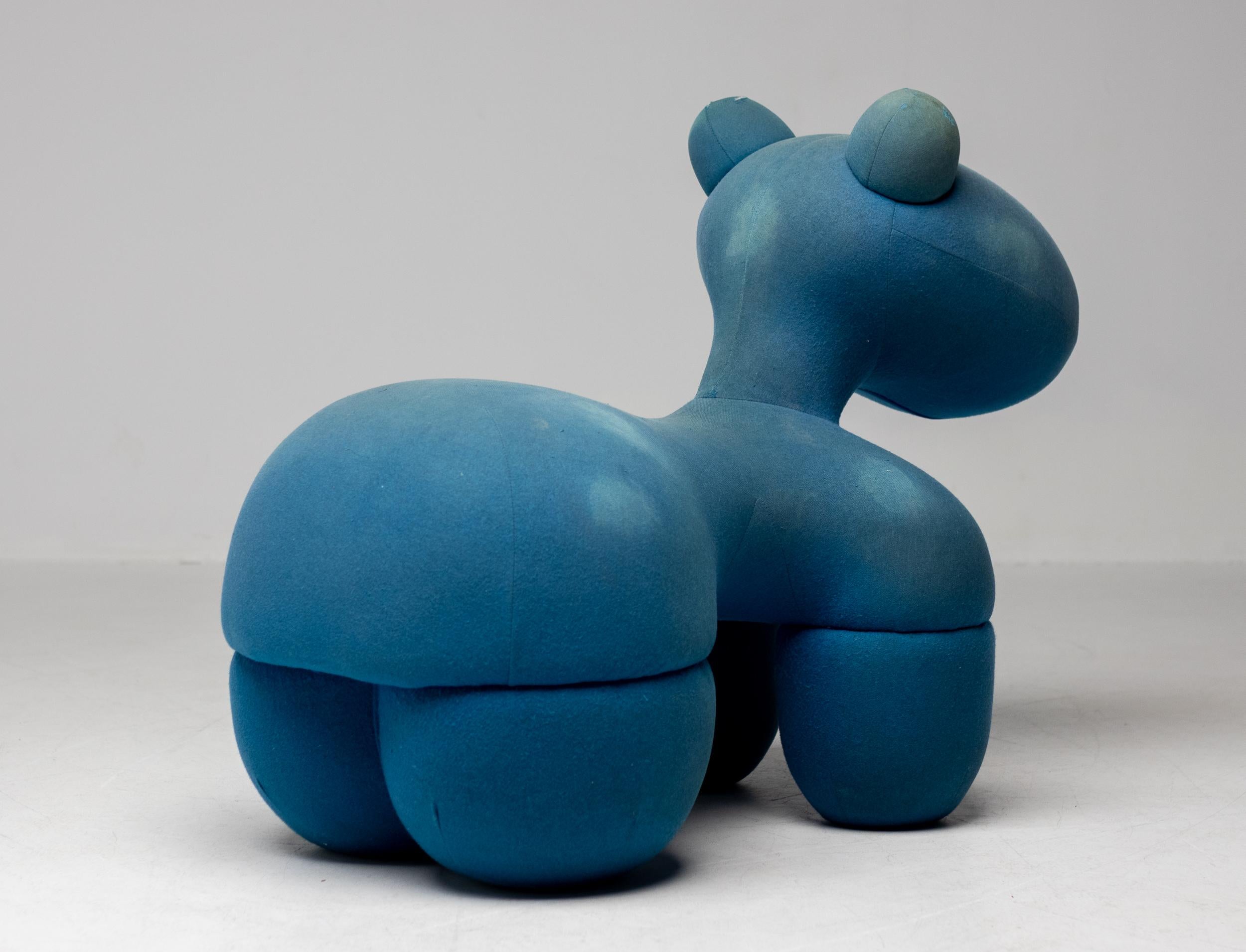 Mid-Century Modern Mid Century Modern Eero Aarnio Blue Pony Chair For Sale