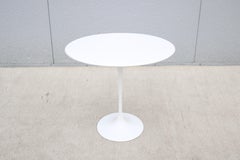 Mid-Century Modern Eero Saarinen for Knoll 22.5" Oval White Tulip Side Table