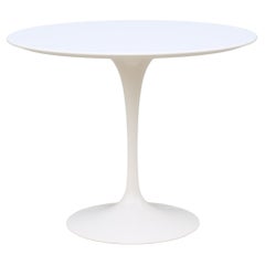 Mid-Century Modern Eero Saarinen for Knoll 36" Round White Tulip Dining Table