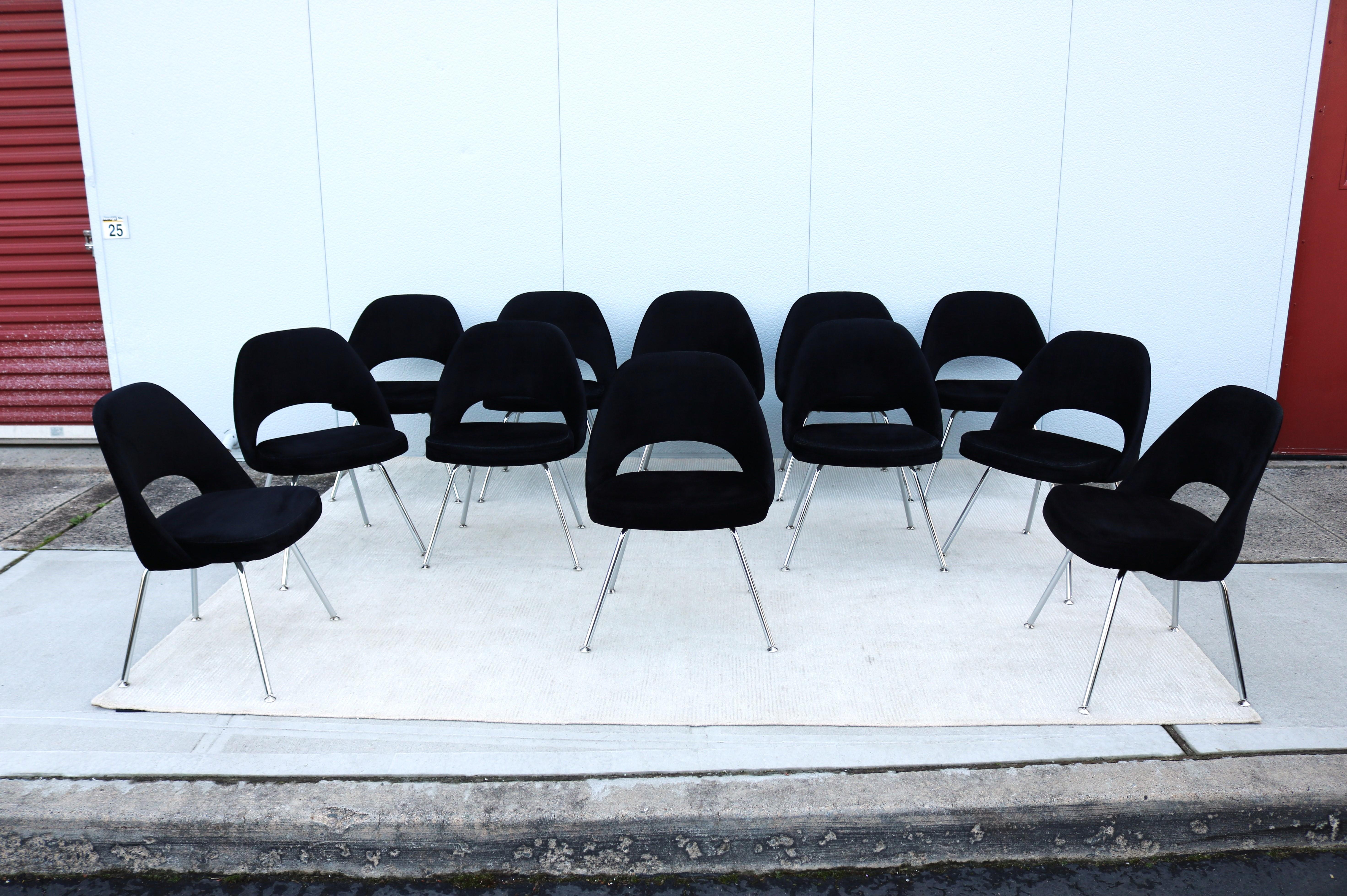 Sessel ohne Armlehne von Eero Saarinen für Knoll Executive, Mid-Century Modern, 12er-Set im Zustand „Gut“ im Angebot in Secaucus, NJ
