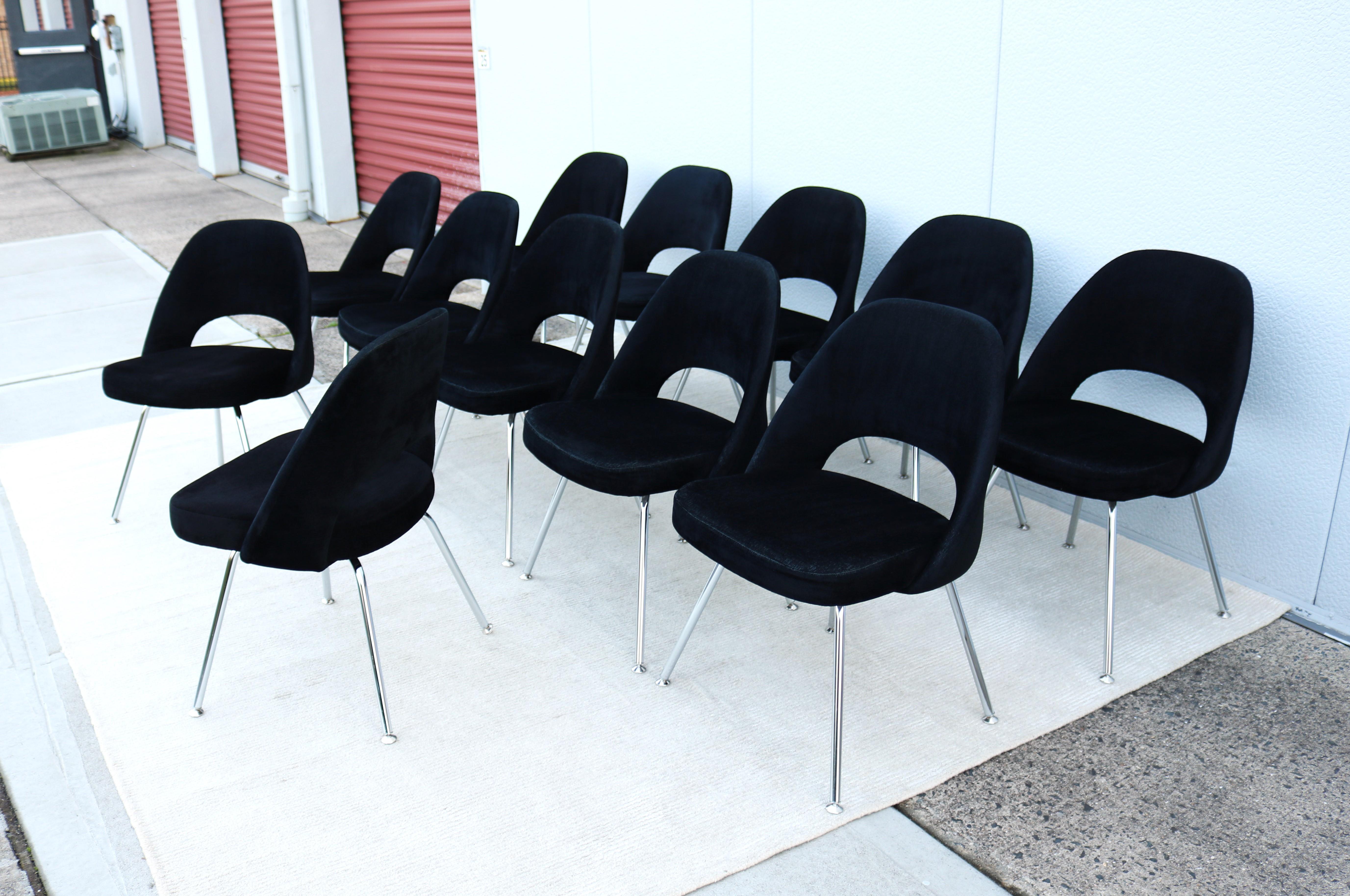 Sessel ohne Armlehne von Eero Saarinen für Knoll Executive, Mid-Century Modern, 12er-Set im Angebot 1
