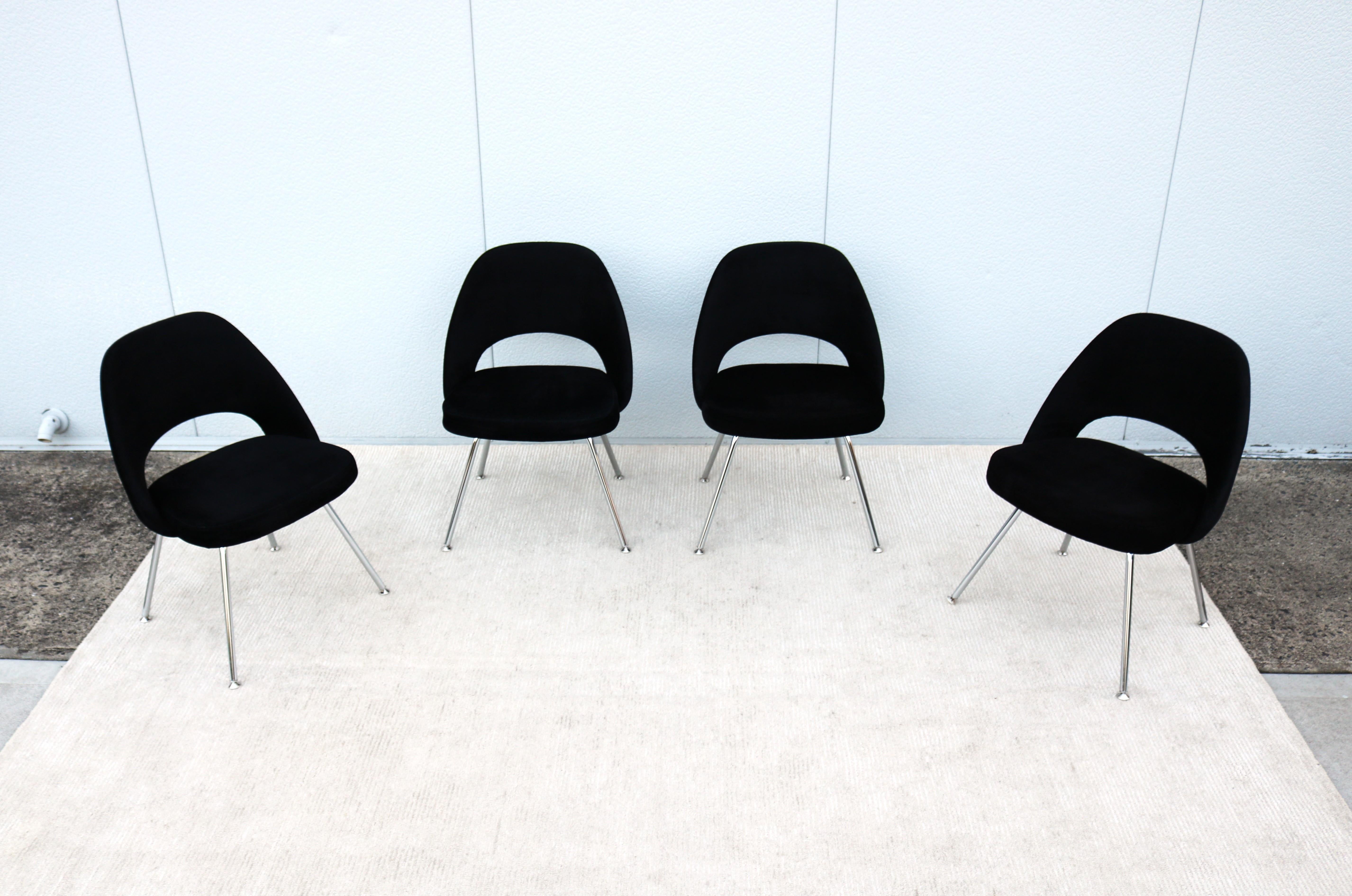 Sessel ohne Armlehne von Eero Saarinen für Knoll Executive, Mid-Century Modern, 8er-Set im Angebot 8