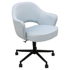 Mid-Century Modern Eero Saarinen for Knoll New Executive Swivel Desk Arm Chair