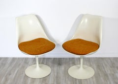 Mid-Century Modern Eero Saarinen for Knoll Set 5 Tulip Side Dining Chairs, 1960s