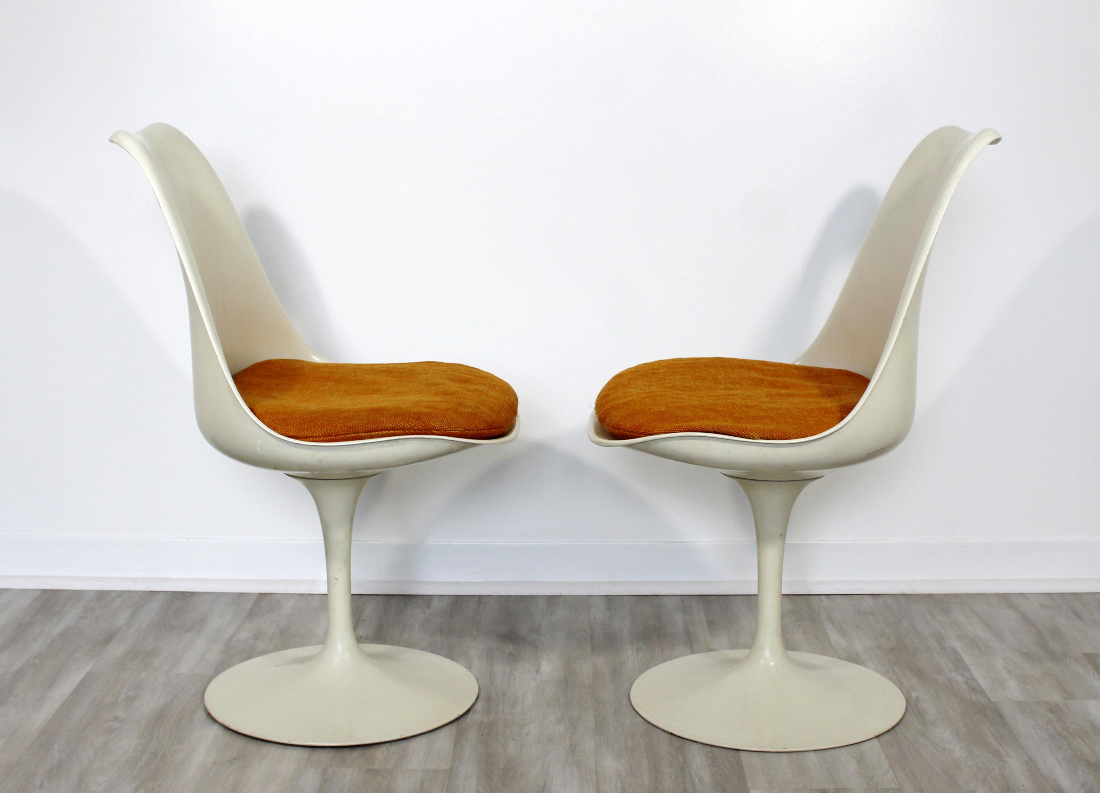 Mid-20th Century Mid-Century Modern Eero Saarinen for Knoll Set 5 Tulip Side Dining Chairs, 1960s