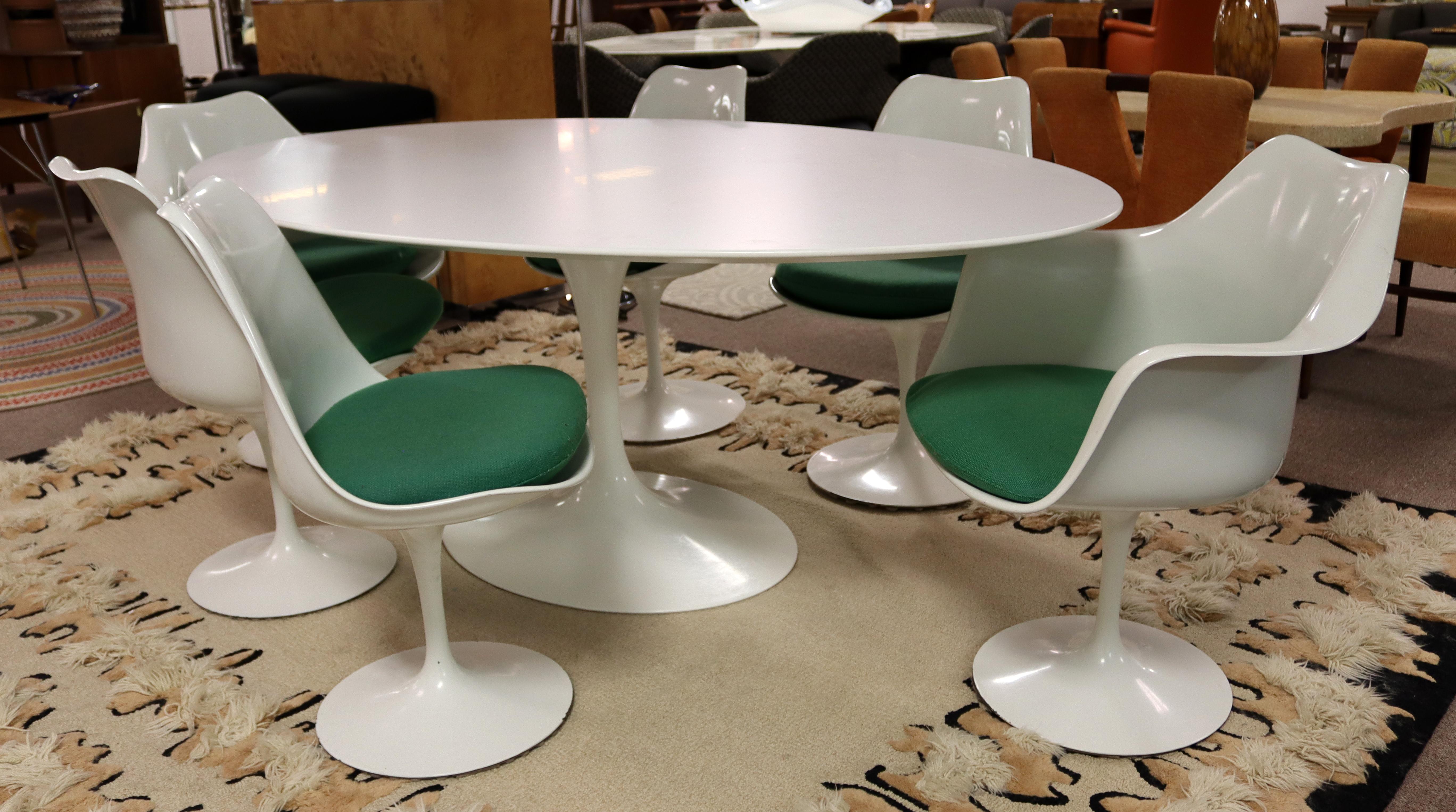 Mid-Century Modern Eero Saarinen Signed Knoll Oval Tulip Dining Table 1950s 2