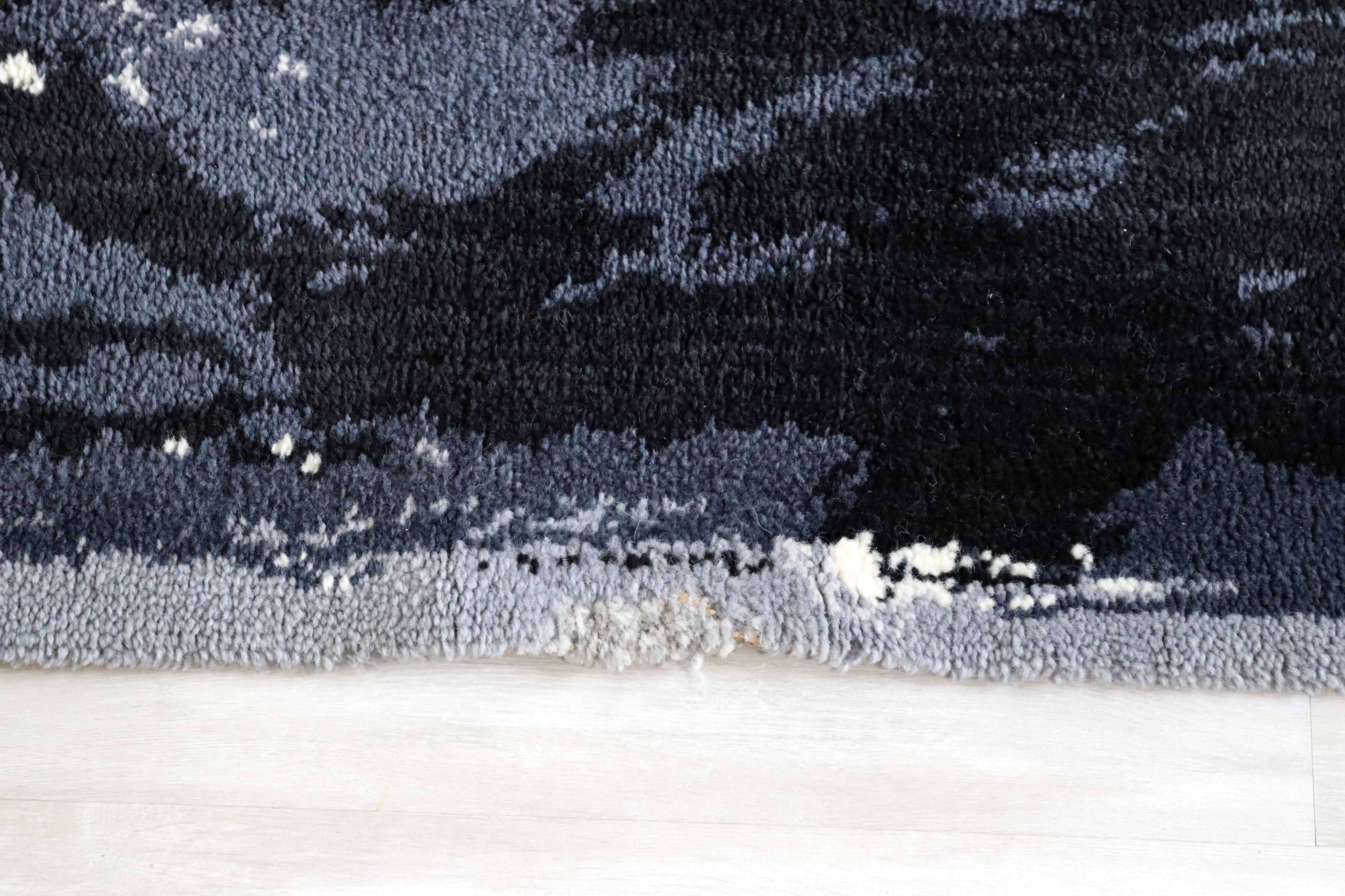 Mid-20th Century Mid-Century Modern Ege Art Scandinavian Abstract Wool Signed Rug 1960s