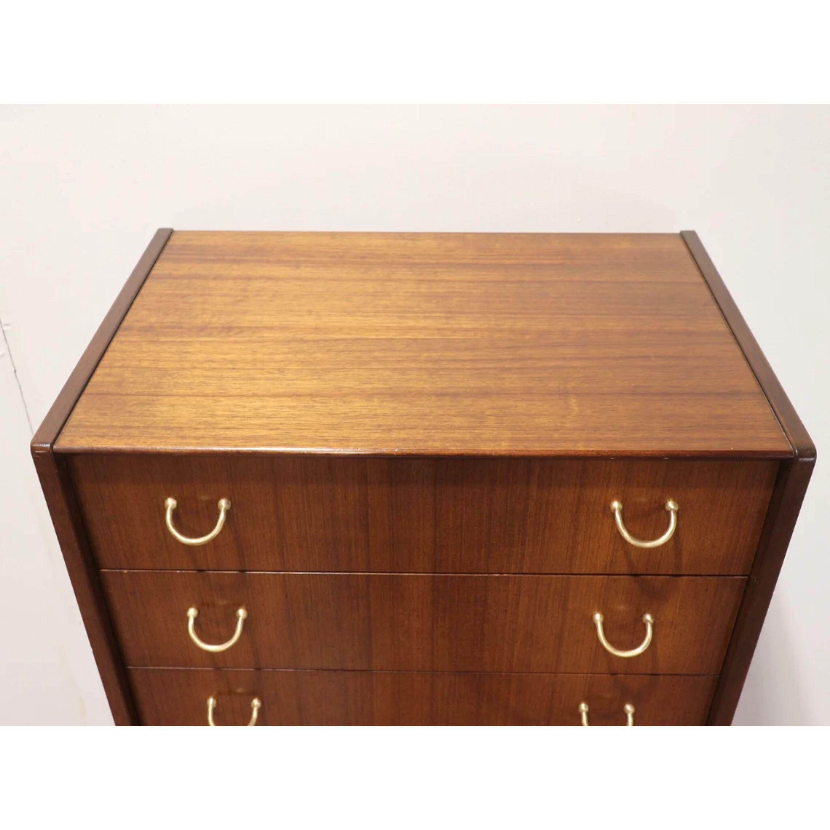 20th Century Mid-Century Modern Egomme G Plan Librenza Tallboy Dresser Danish Vintage Style