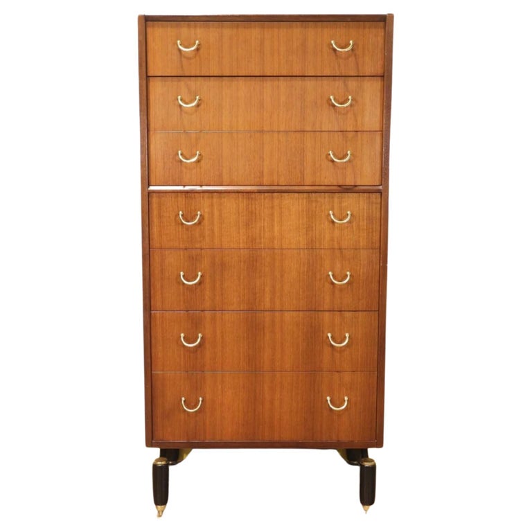 MidCentury Modern Egomme G Plan Librenza Tallboy Dresser Danish