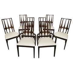 Mid-Century Modern Eight Broyhill "Brasilia" Dining Chairs