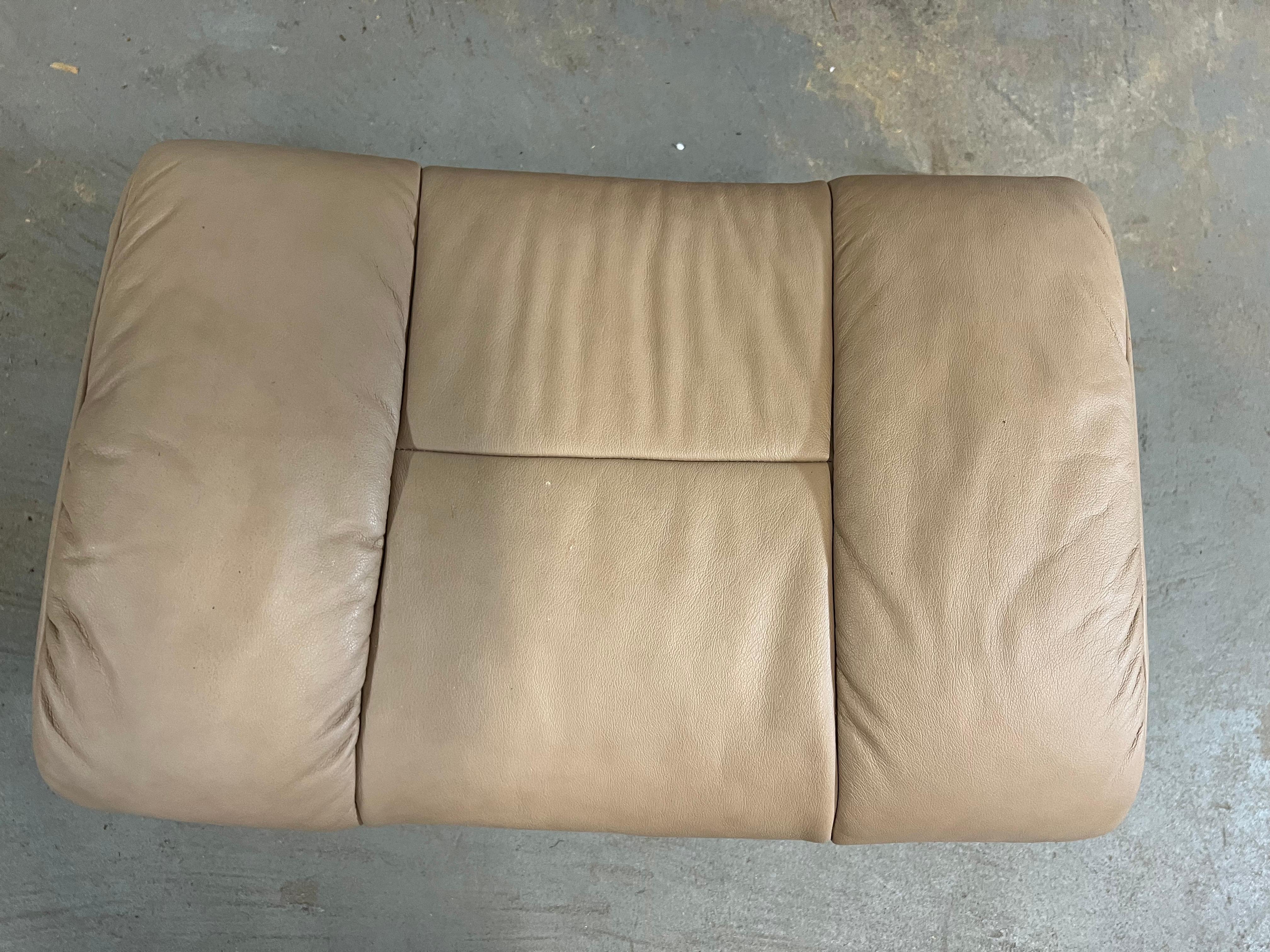 Norwegian Mid-Century Modern Ekornes Stressless Leather Lounge Chair and Ottoman