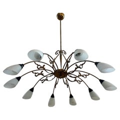 Mid-Century Modern Elegant Italian Chandelier from the 1950s by Stilnovo