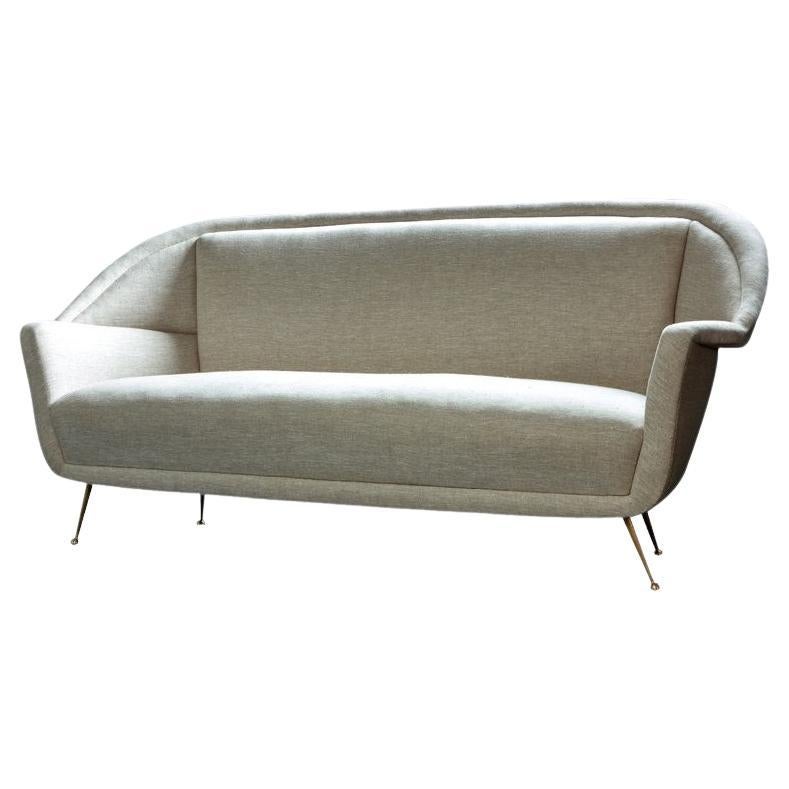 Mid Century Modern Elegant Italian Sofa