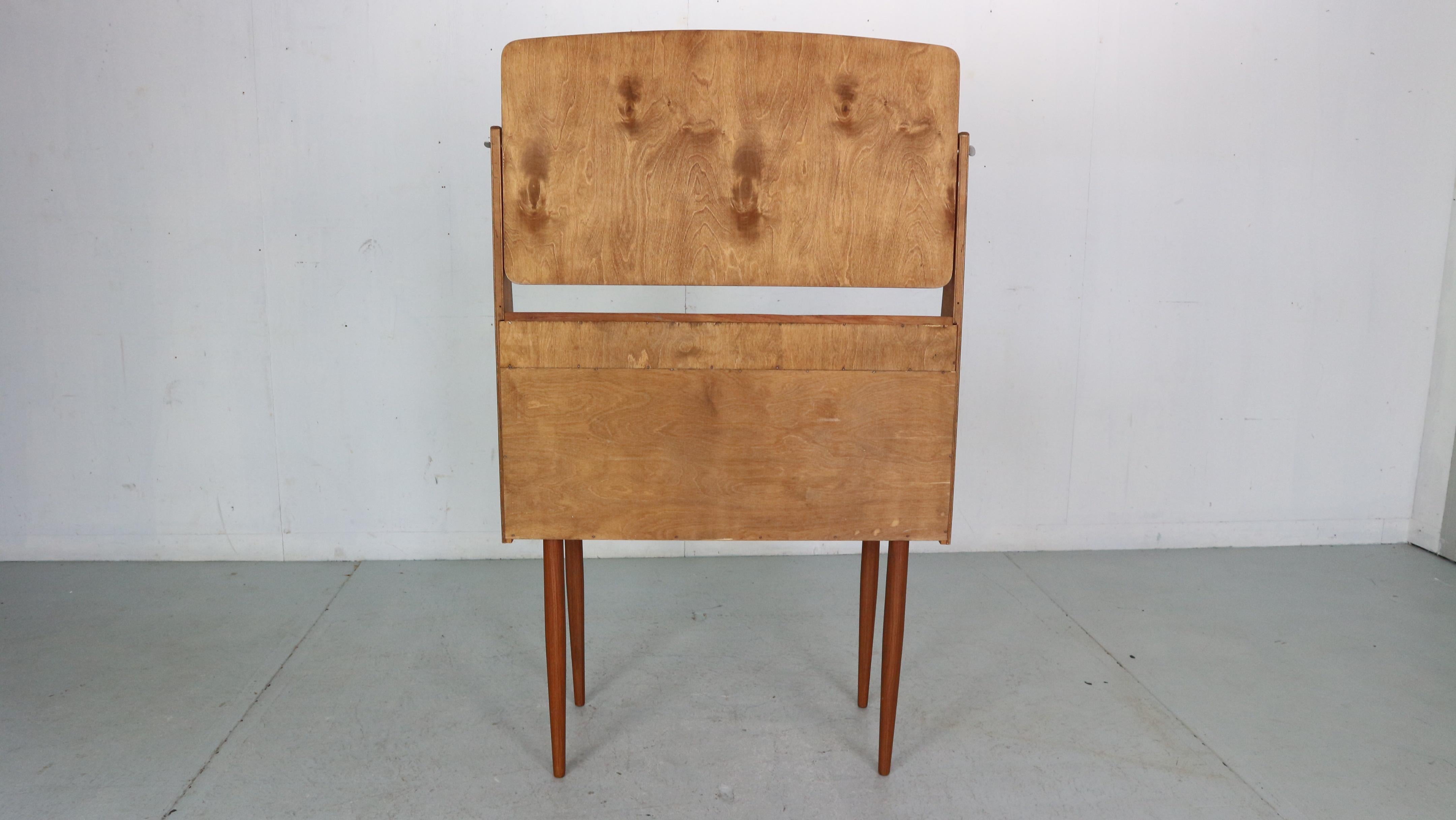 Mid-20th Century Mid-Century Modern Elegant Teak Vanity Table/ Cabinet, 1960's, Denmark