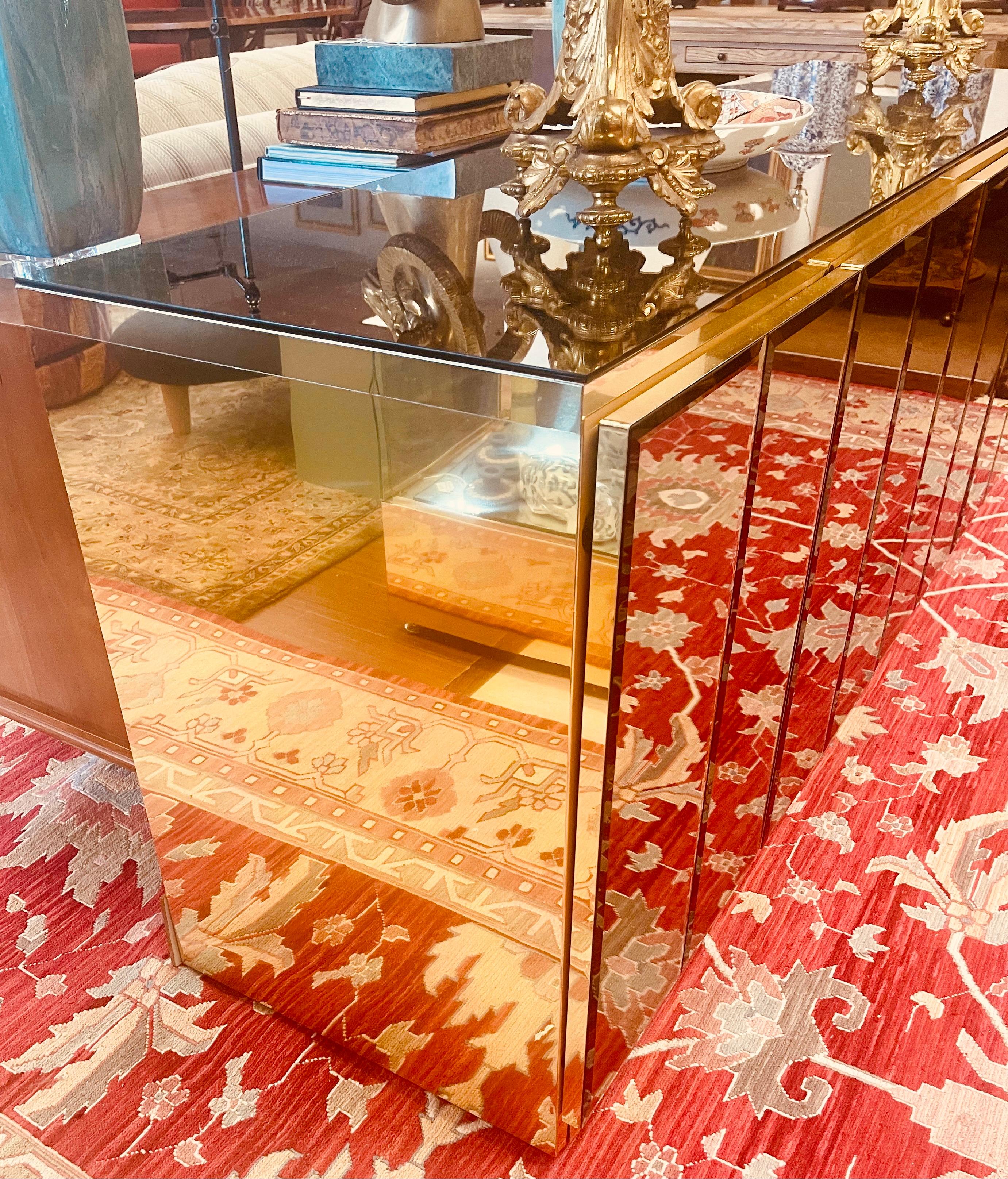 Iconic Ello mirrored buffet features four doors and plenty of storage.  Age appropriate wear only and the mirrored portion is in great shape.